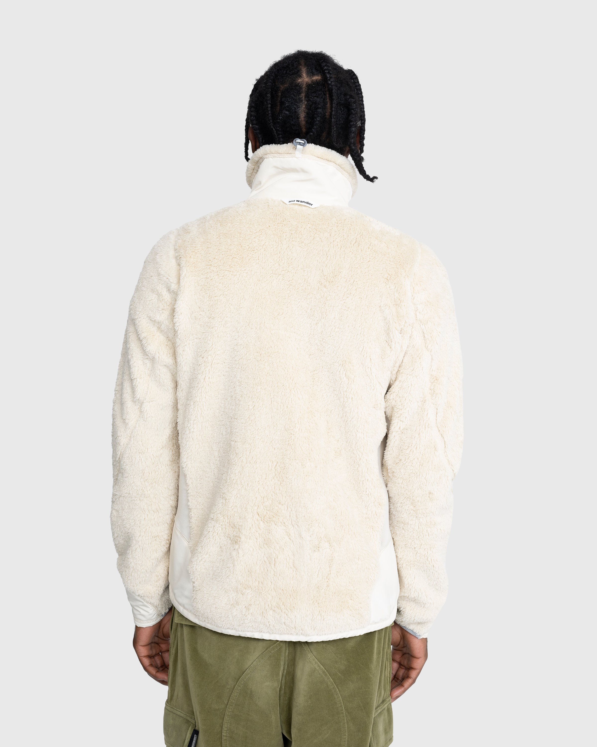 And Wander - High Loft Fleece Jacket Off White - Clothing - Beige - Image 4