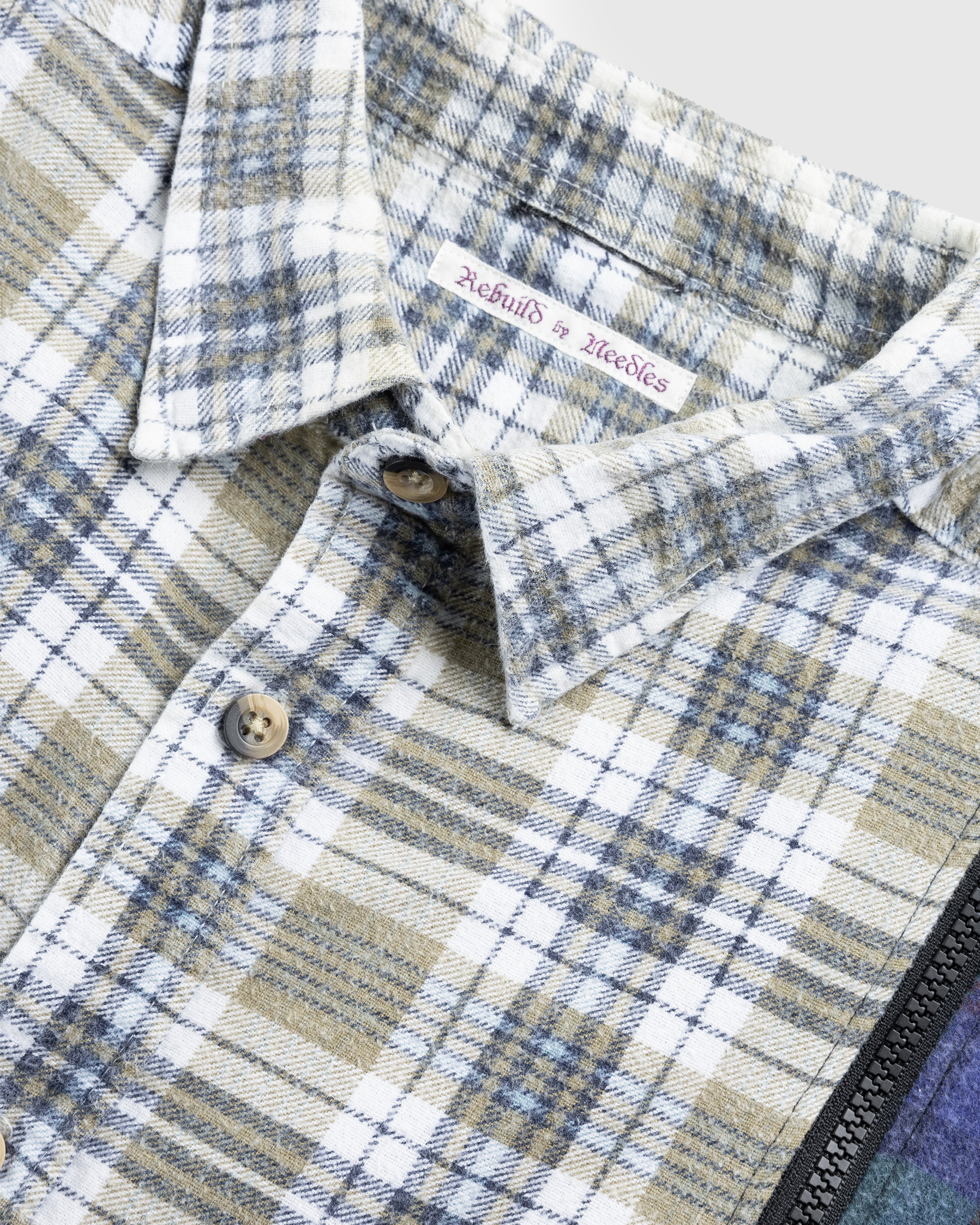 Needles - Flannel Shirt -> 7 Cuts Zipped Wide Shirt - Clothing - Multi - Image 5