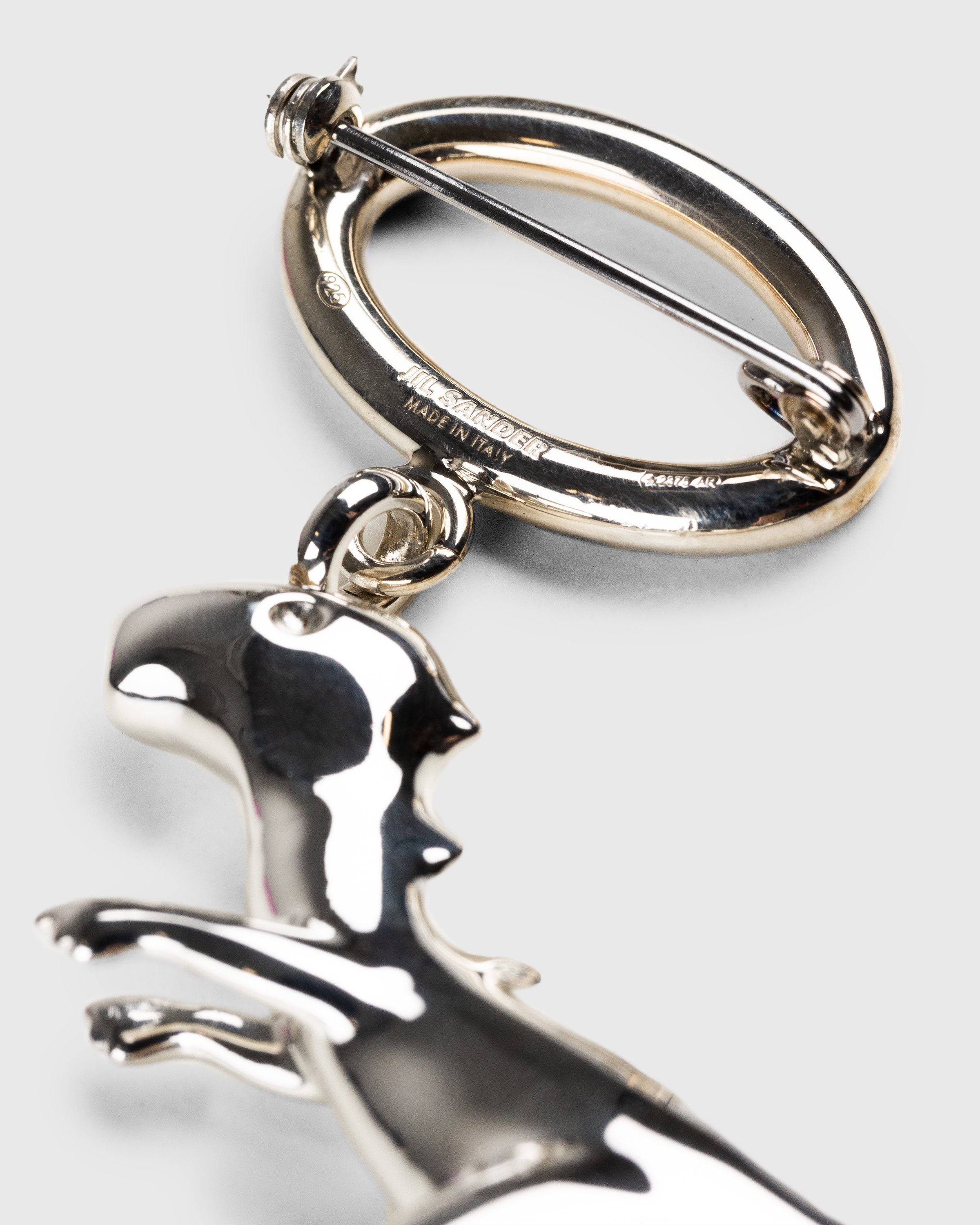 Jil Sander - Dinosaur Key Ring Silver - Accessories - Silver - Image 3