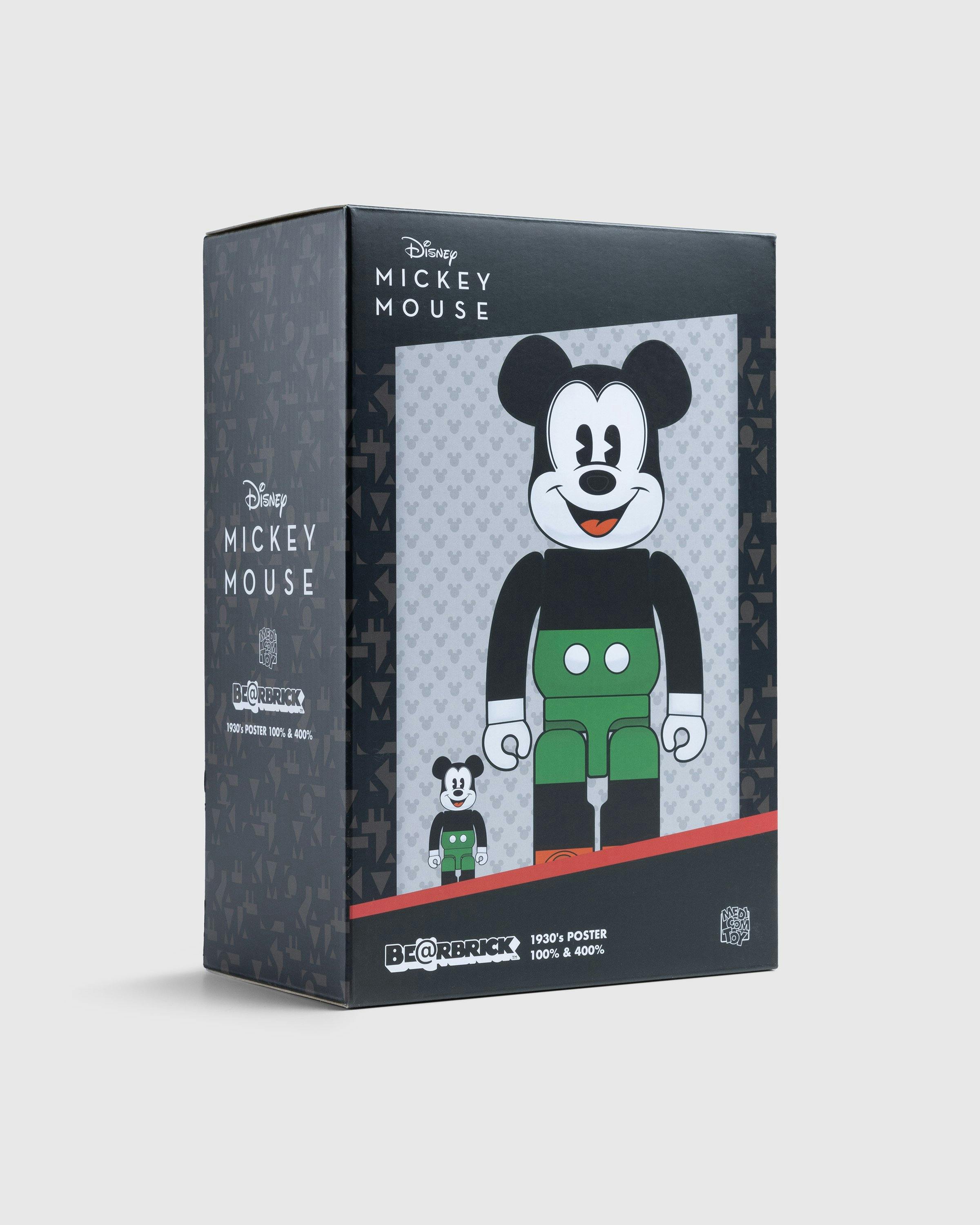 Medicom - BE@RBRICK MICKEY MOUSE 1930's POSTER 100% & 400% - Lifestyle - Black - Image 6