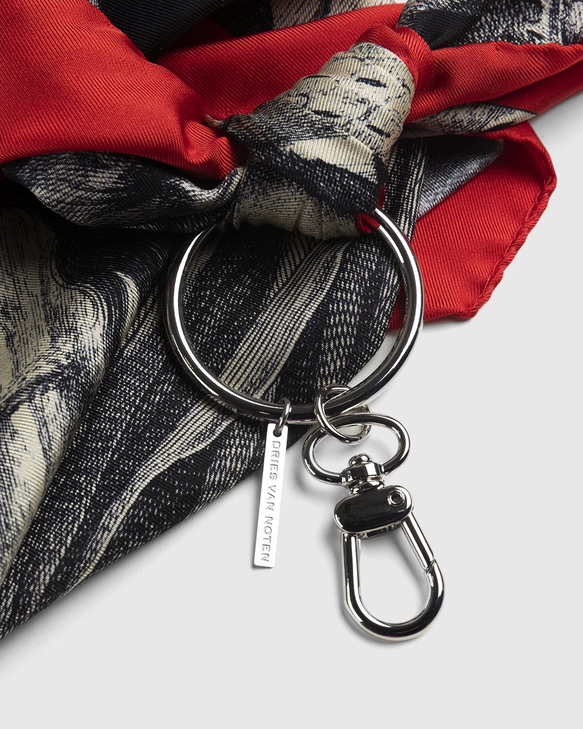 Dries van Noten - Keychain With Scarf Red - Accessories - Red - Image 2