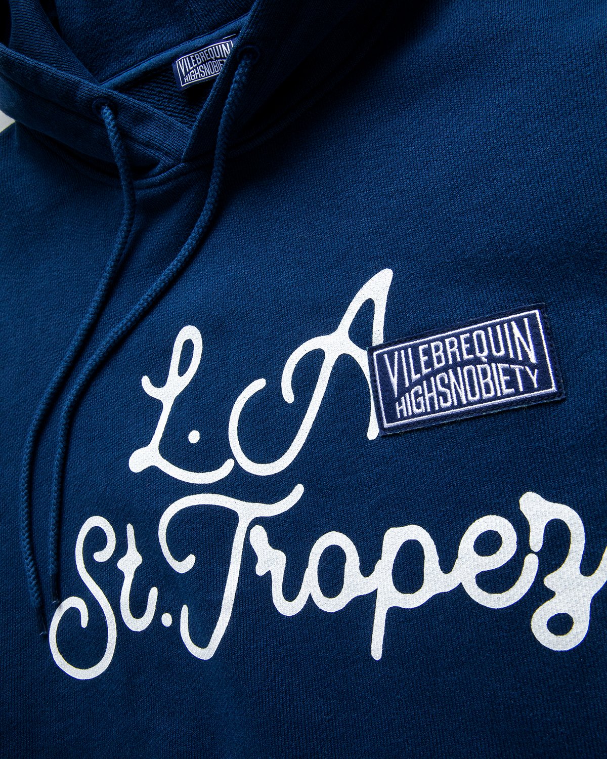 Vilebrequin x Highsnobiety - Logo Hoodie Navy - Clothing - Blue - Image 3