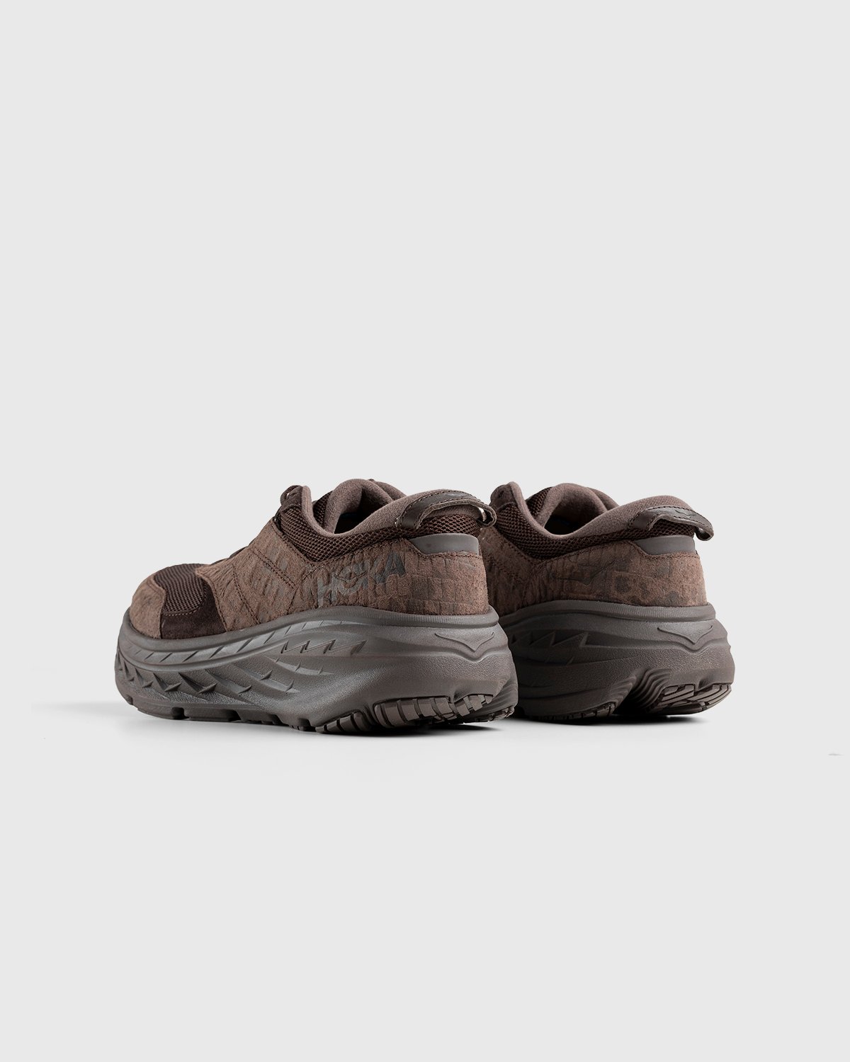 HOKA x Engineered Garments - Bondi L Brown Croc Leather - Footwear - Brown - Image 4