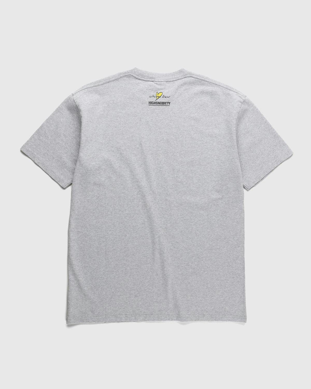 Simon Fujiwara x Highsnobiety - Who The Baer T-Shirt Grey - Clothing - Grey - Image 2