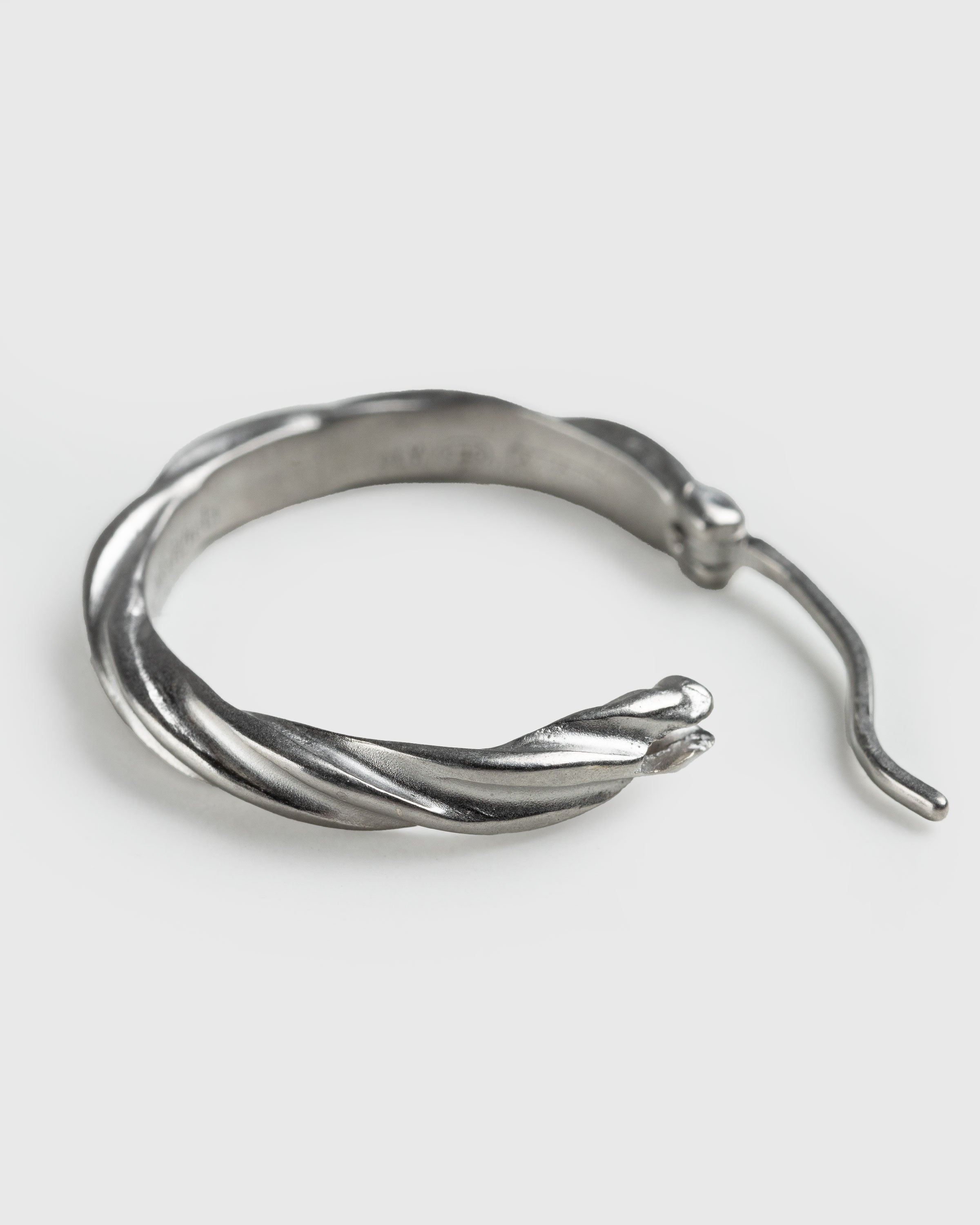 Maison Margiela - Timeless Hoop Earrings Silver - Accessories - Silver - Image 2
