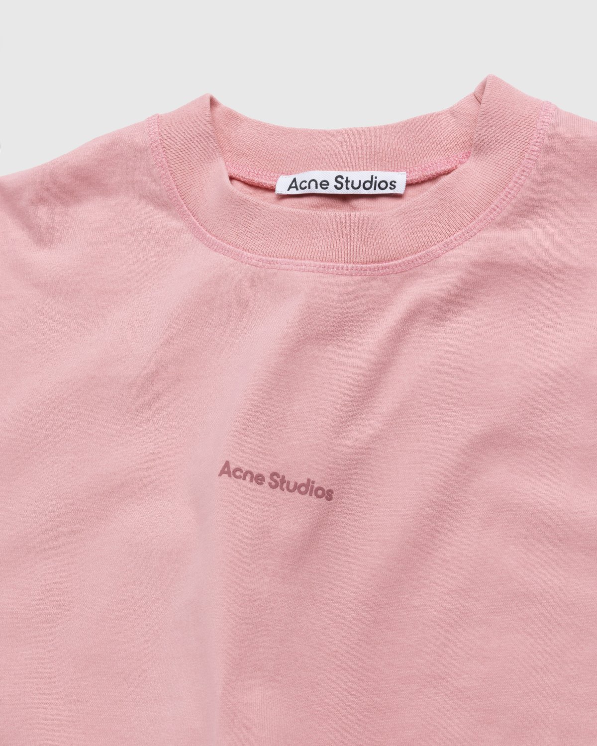 Acne Studios - Logo T-Shirt Pink - Clothing - Pink - Image 3