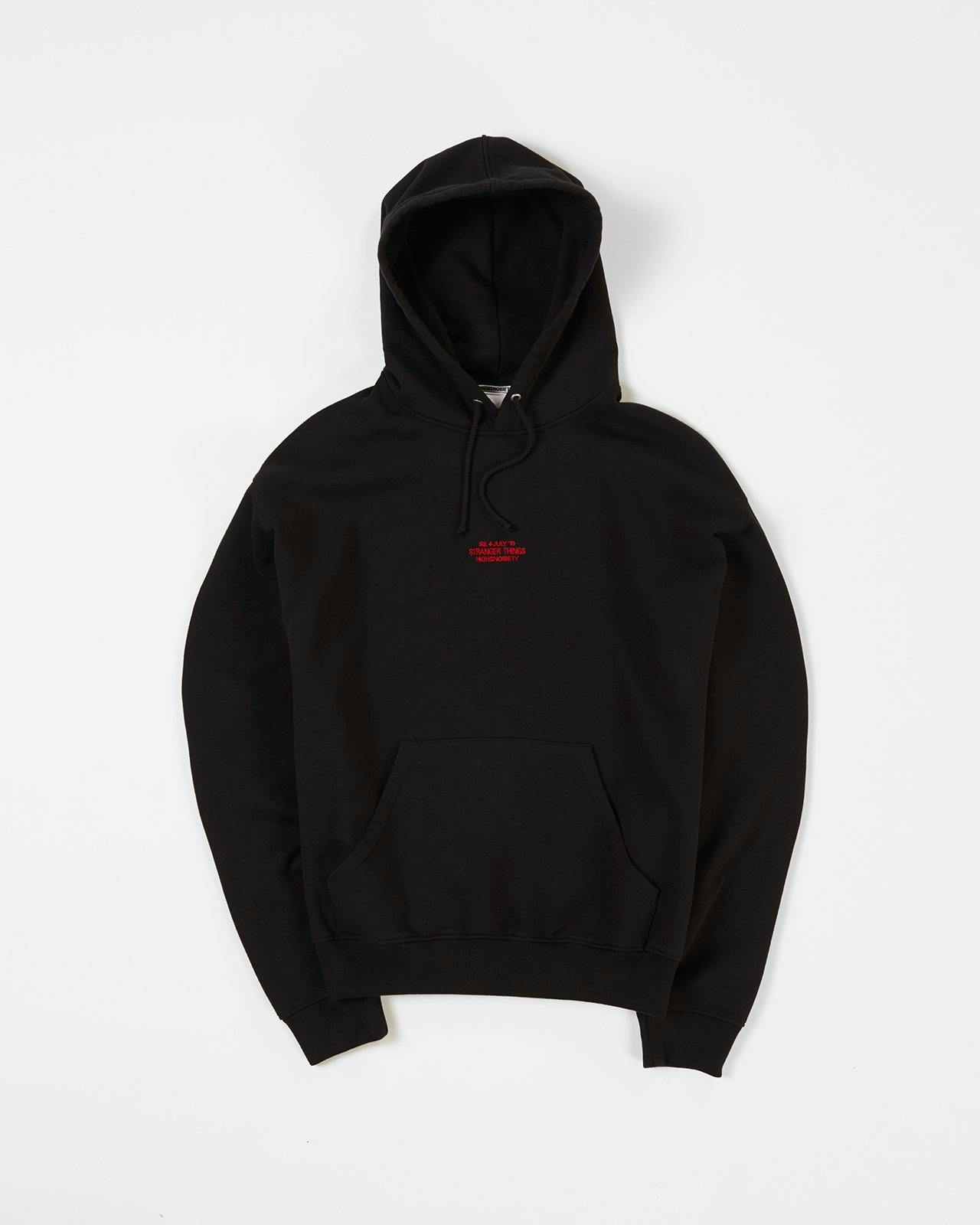 Highsnobiety - Stranger Things Logo Hoodie Black - Clothing - Black - Image 2