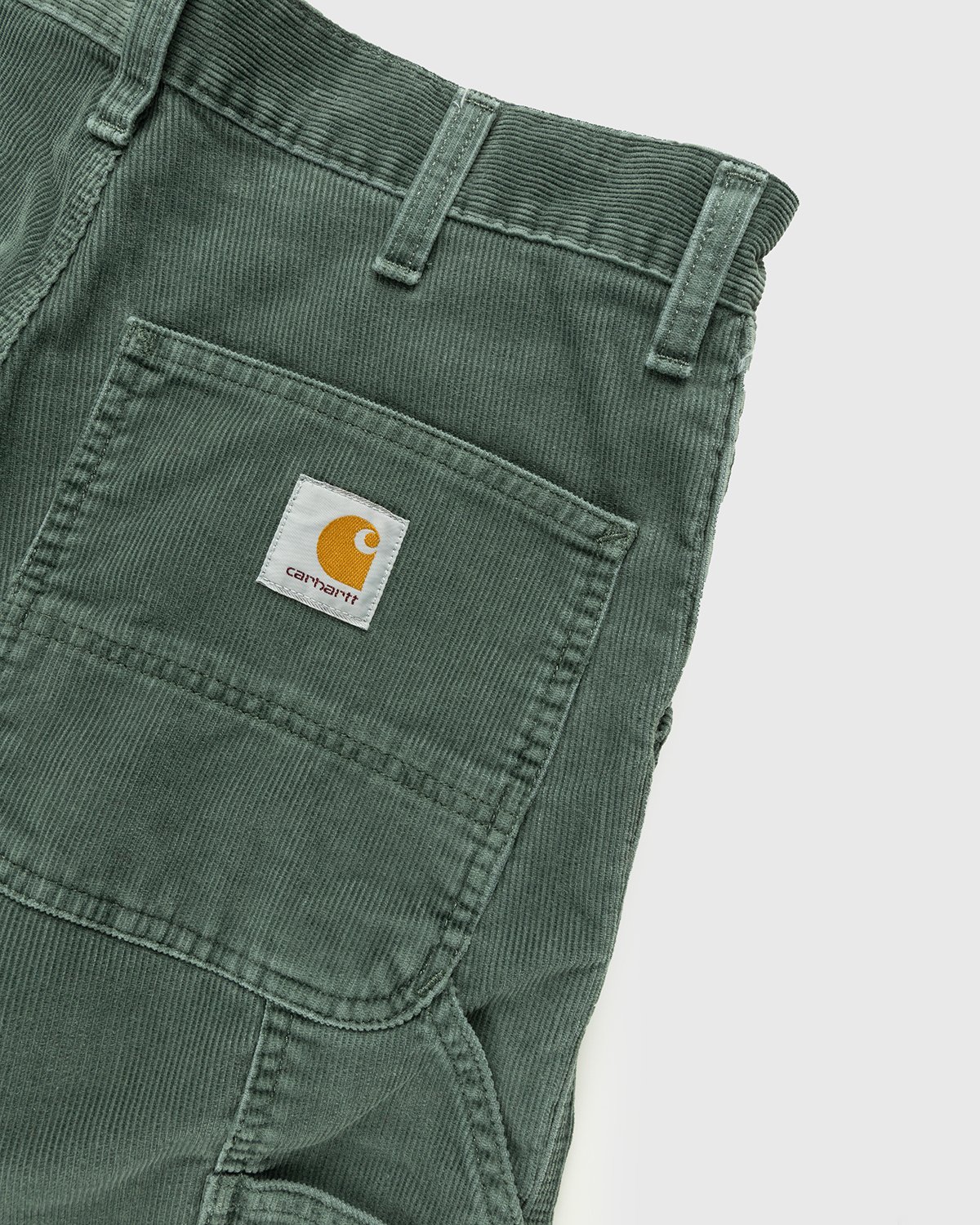 Carhartt WIP - Single Knee Pant Hemlock Green Stone Wash - Clothing - Green - Image 3