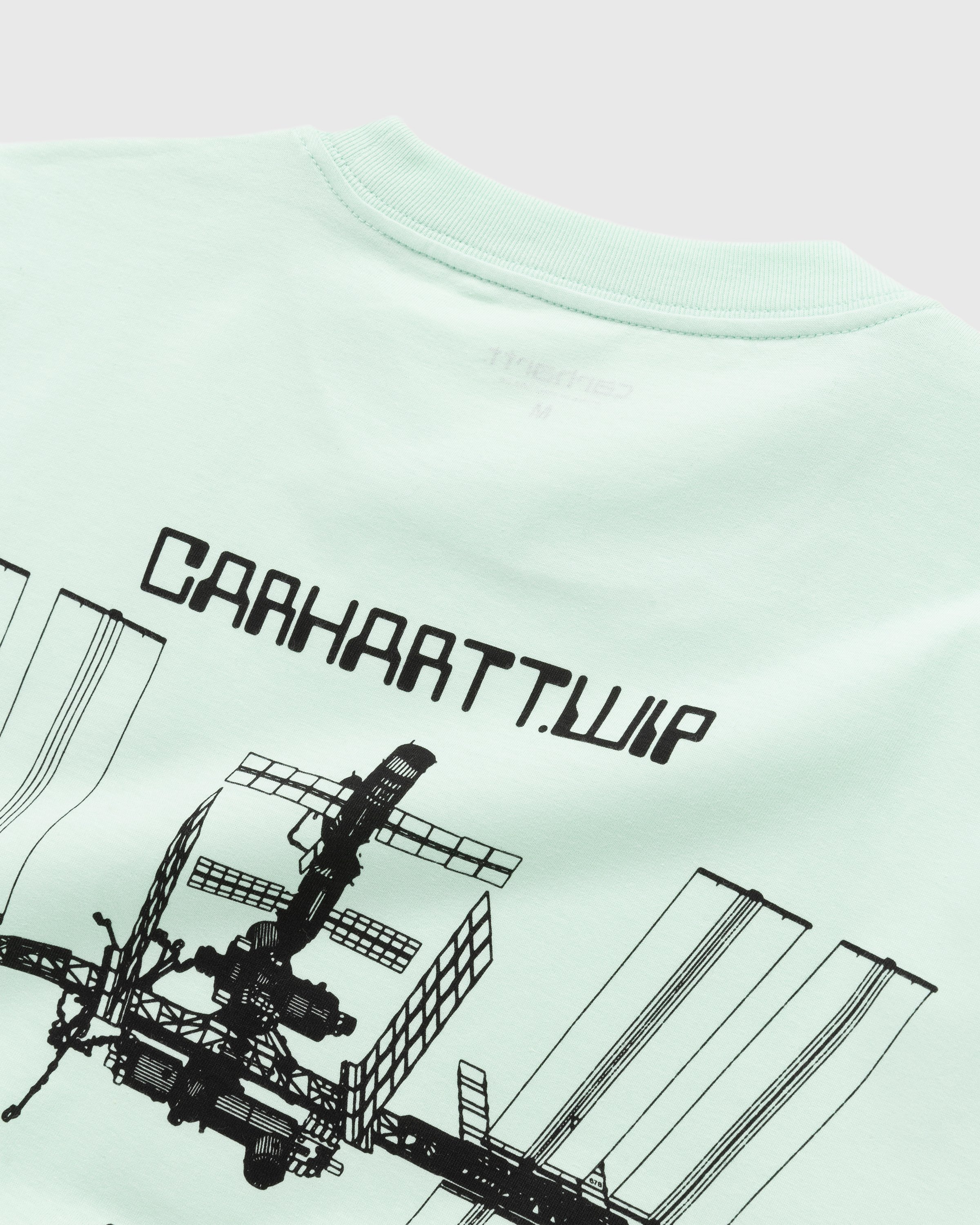 Carhartt WIP - Leaving Earth T-Shirt Pale Spearmint/Black - Clothing - Green - Image 3