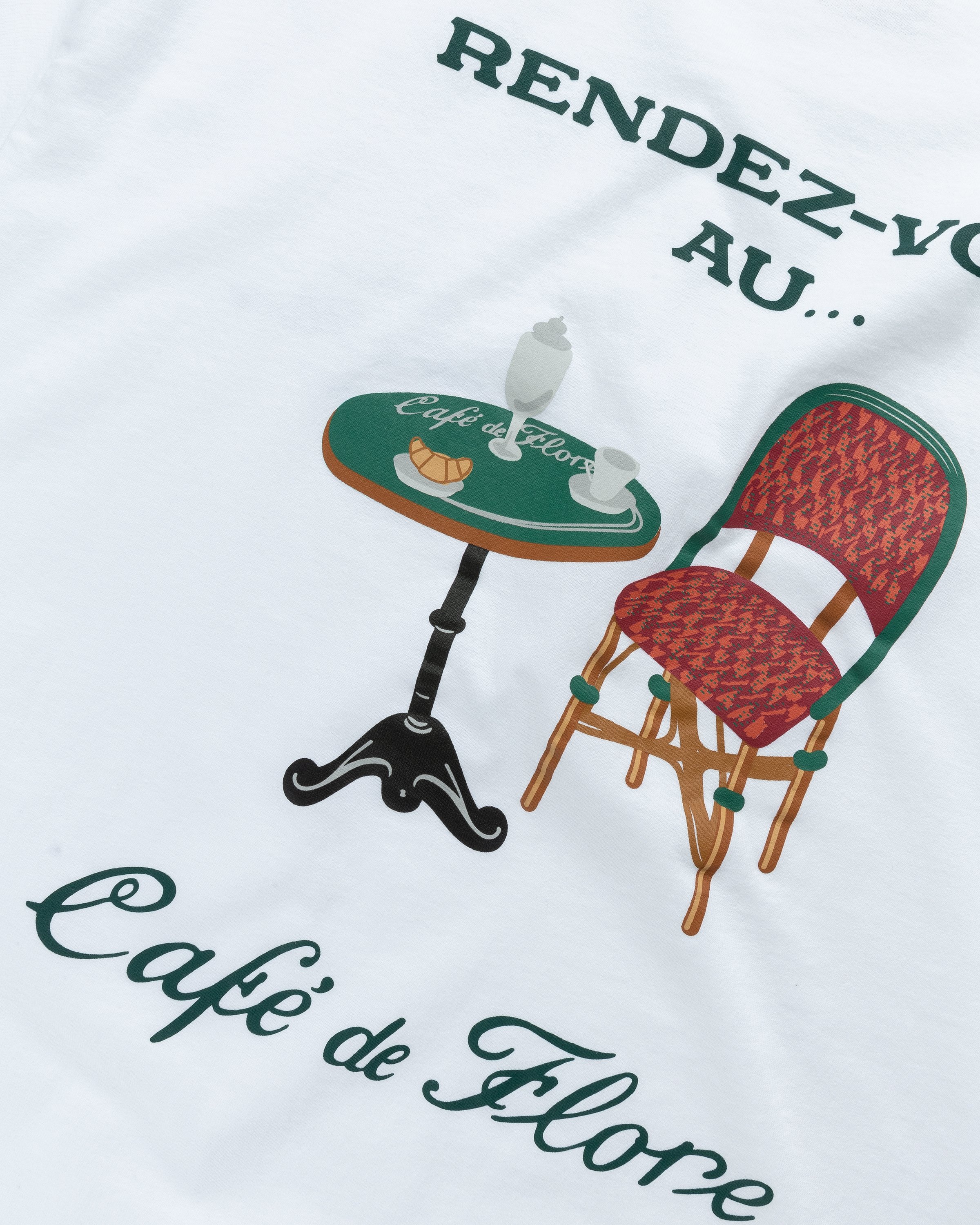 Café de Flore x Highsnobiety - Not In Paris 4 Rendez-vous Au T-Shirt White - Clothing - White - Image 6