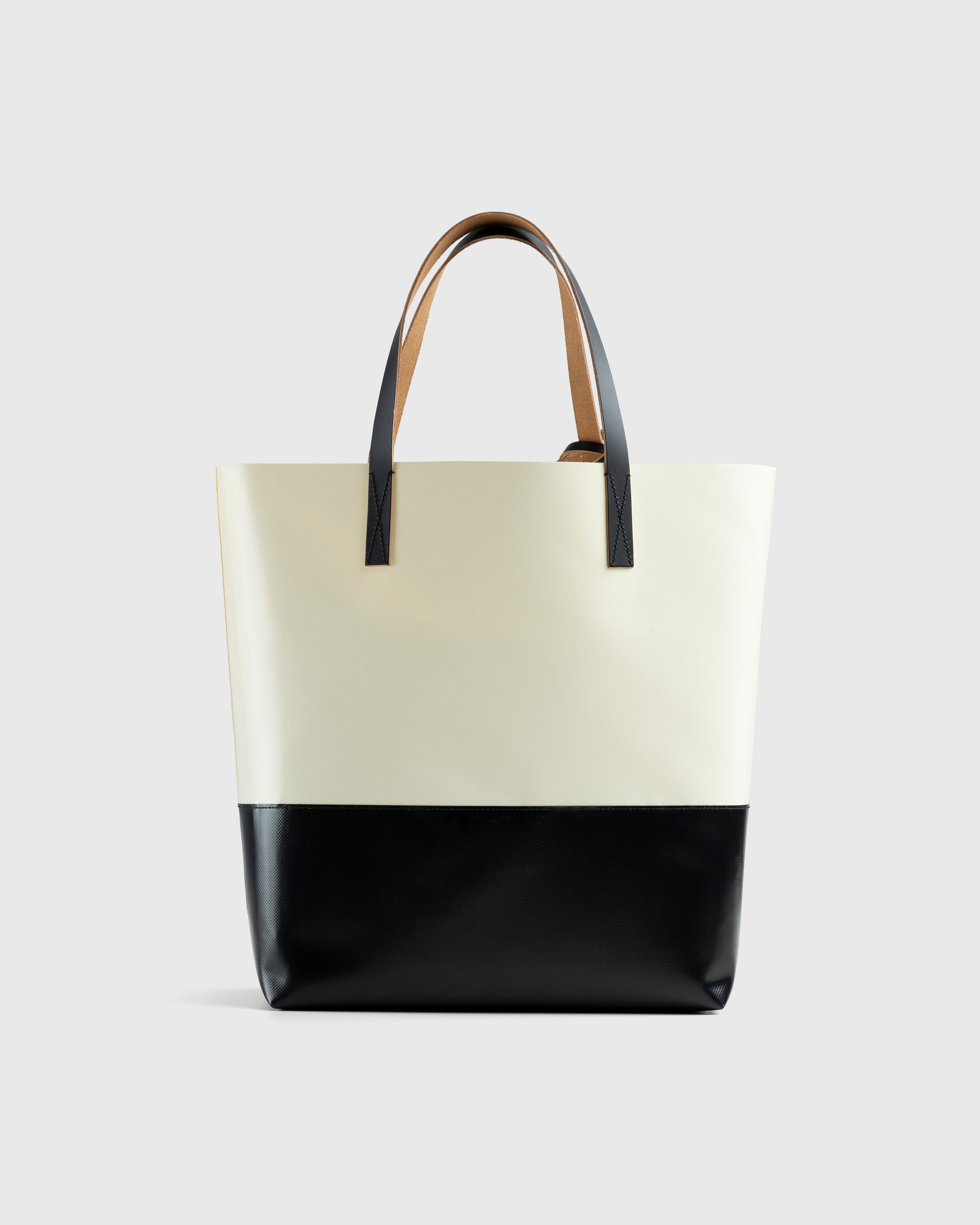 Marni - Tribeca Two-Tone Tote Bag White/Black - Accessories - Beige - Image 2