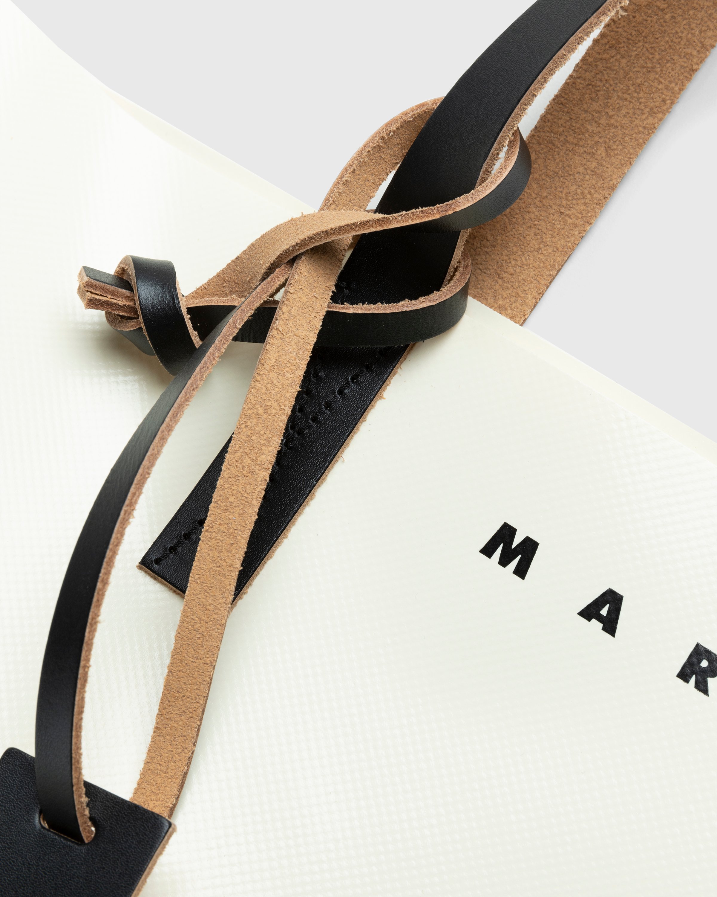 Marni - Tribeca Two-Tone Tote Bag White/Black - Accessories - Beige - Image 5
