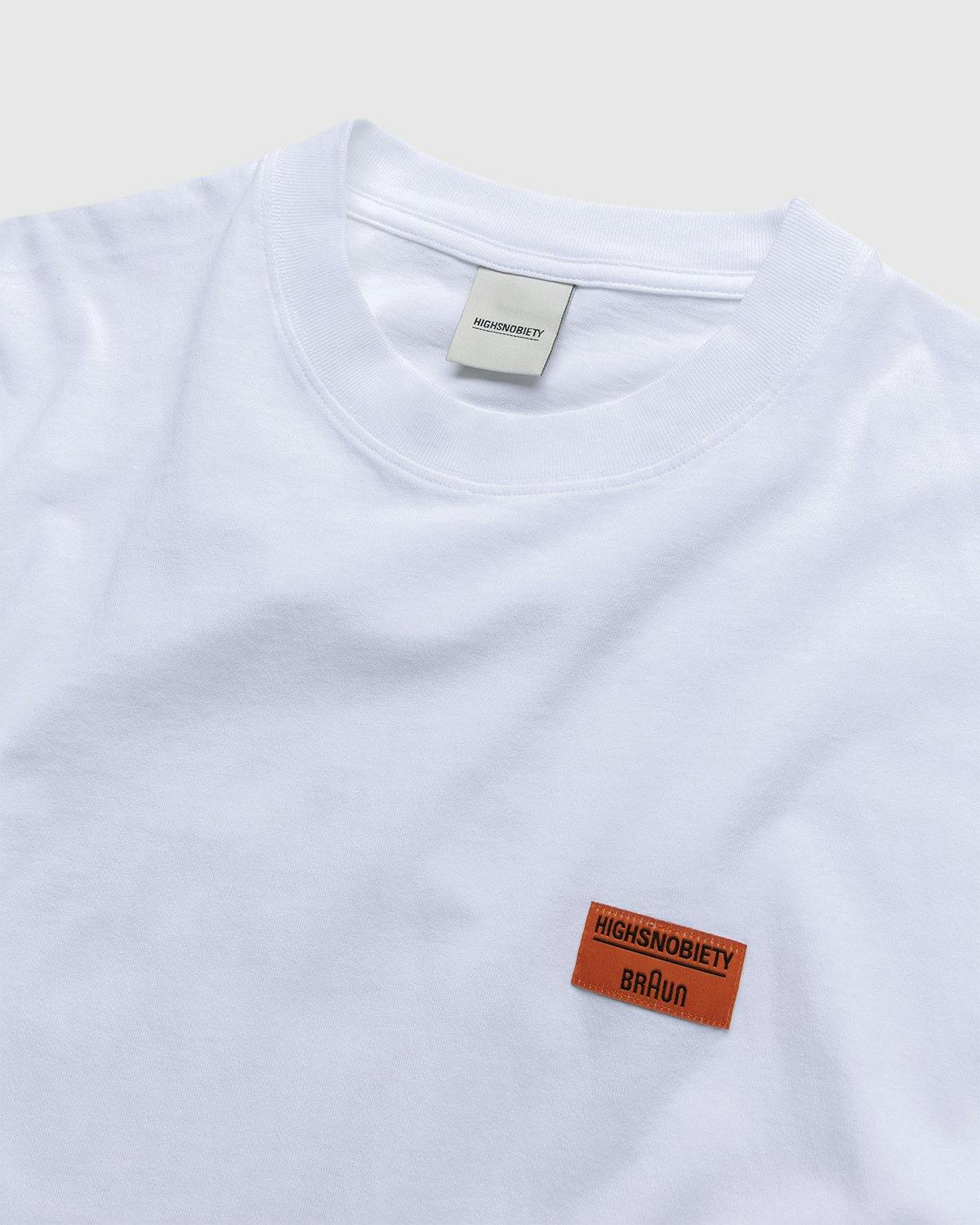 BRAUN x Highsnobiety - Design und Technik T-Shirt White - Clothing - White - Image 4