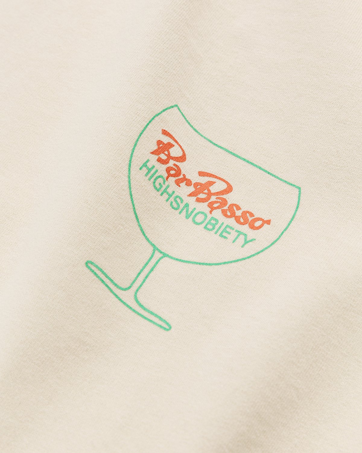 Bar Basso x Highsnobiety - Logo T-Shirt Eggshell - Clothing - Beige - Image 5