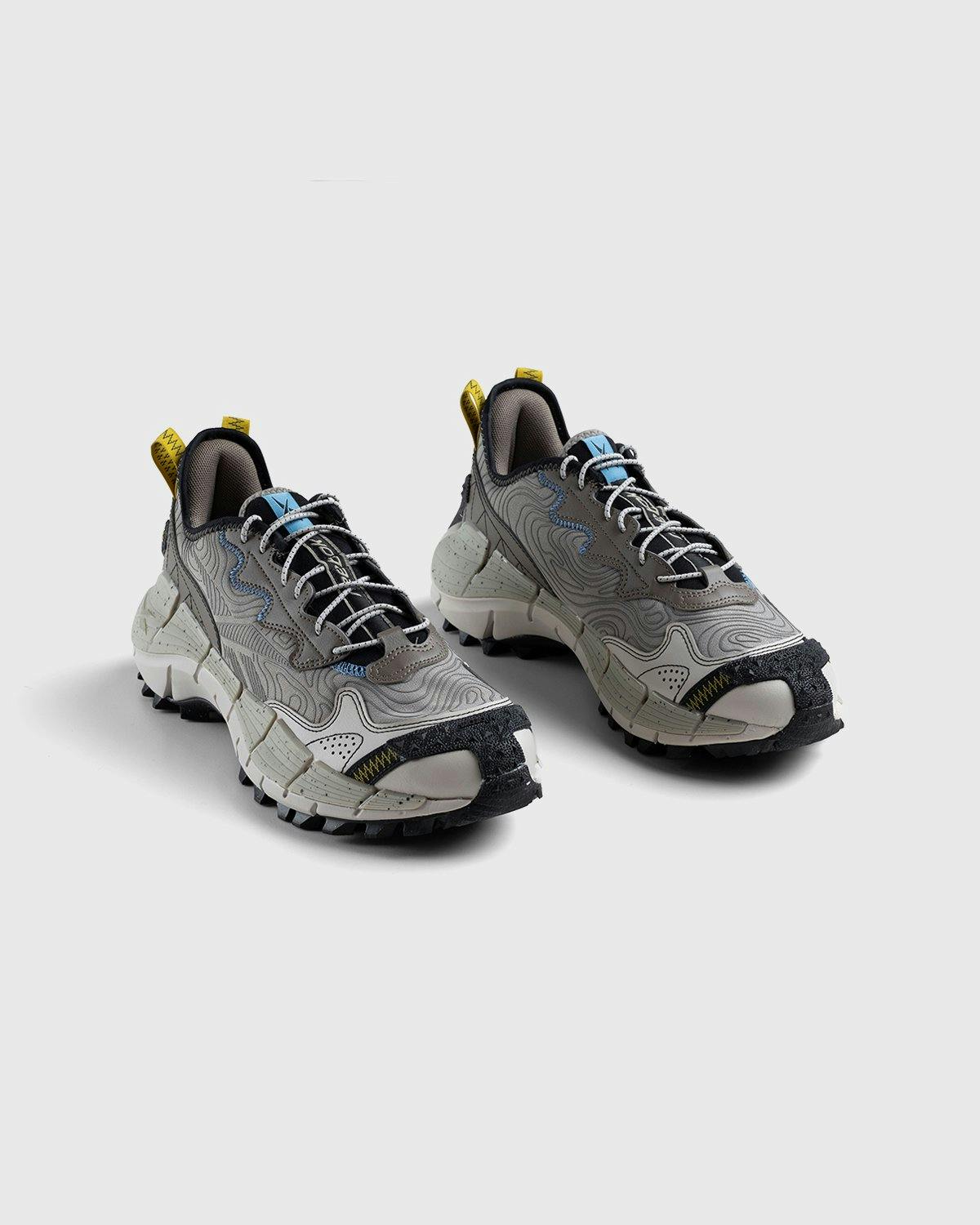 Reebok - Zig Kinetica II Edge Boulder Grey / Essential Blue / Sulfur Green - Footwear - Grey - Image 3