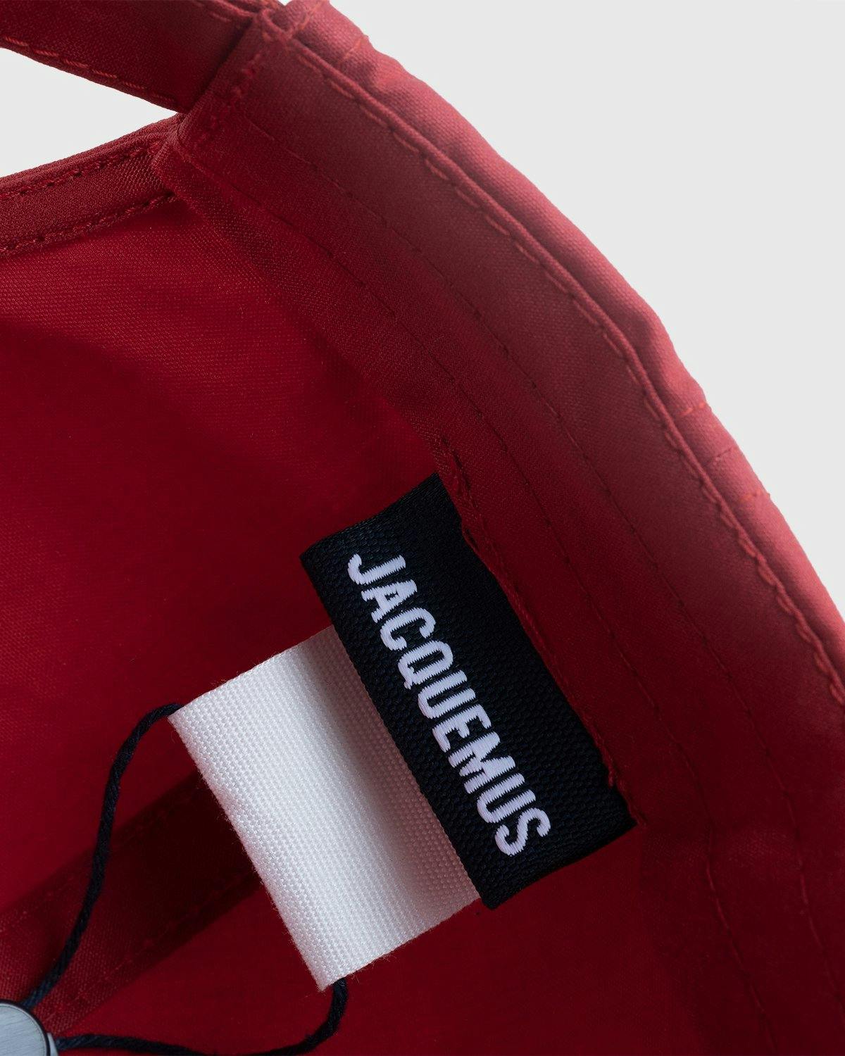 JACQUEMUS - La Casquette Jacquemus Red - Accessories - Red - Image 4