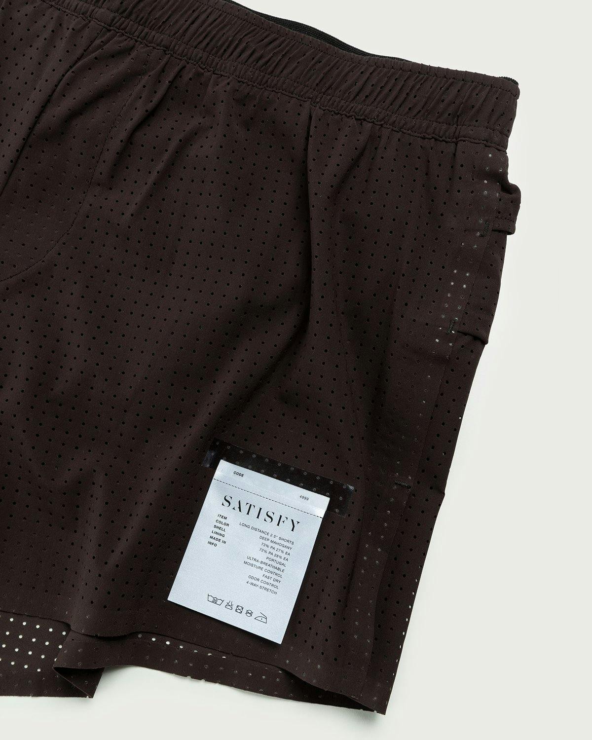 Satisfy x Highsnobiety - HS Sports Balance Shorts Deep Mahogany - Clothing - Red - Image 3