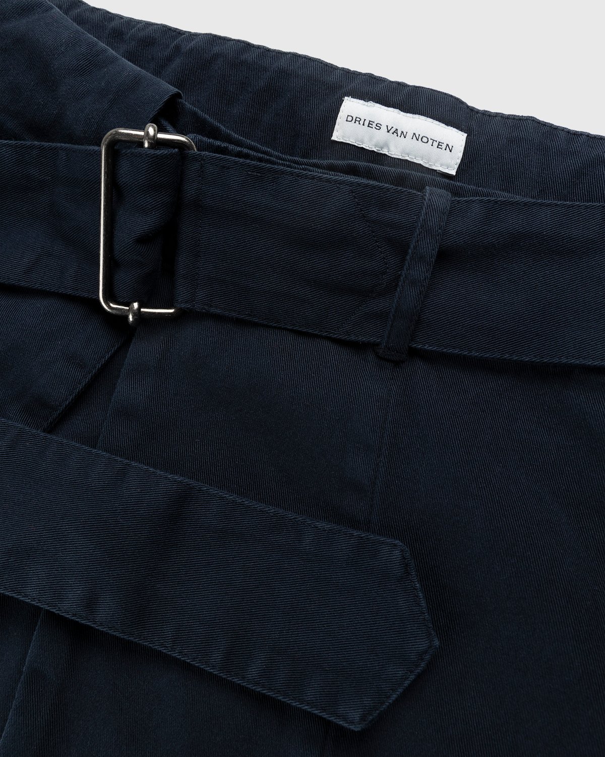 Dries van Noten - Parren Belted Wrap Navy - Clothing - Blue - Image 5