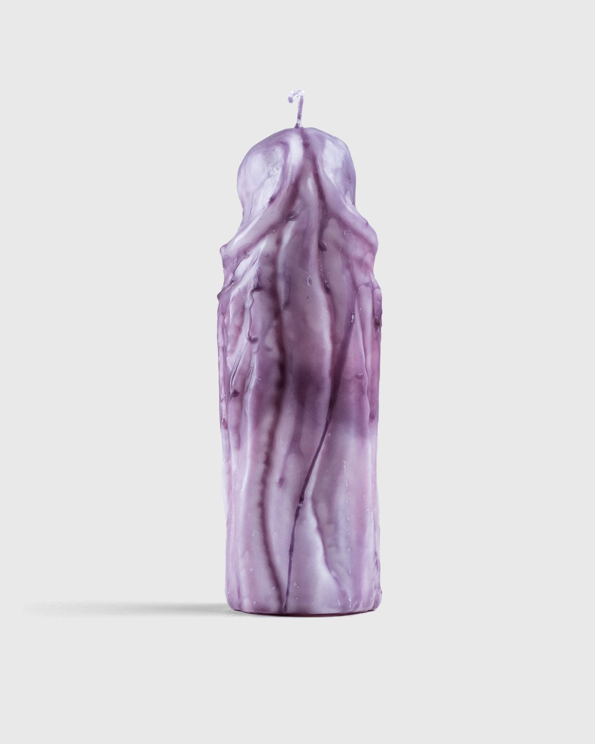 Laura Welker - Hand Carved Wax Candle Purple - Lifestyle - Purple - Image 2