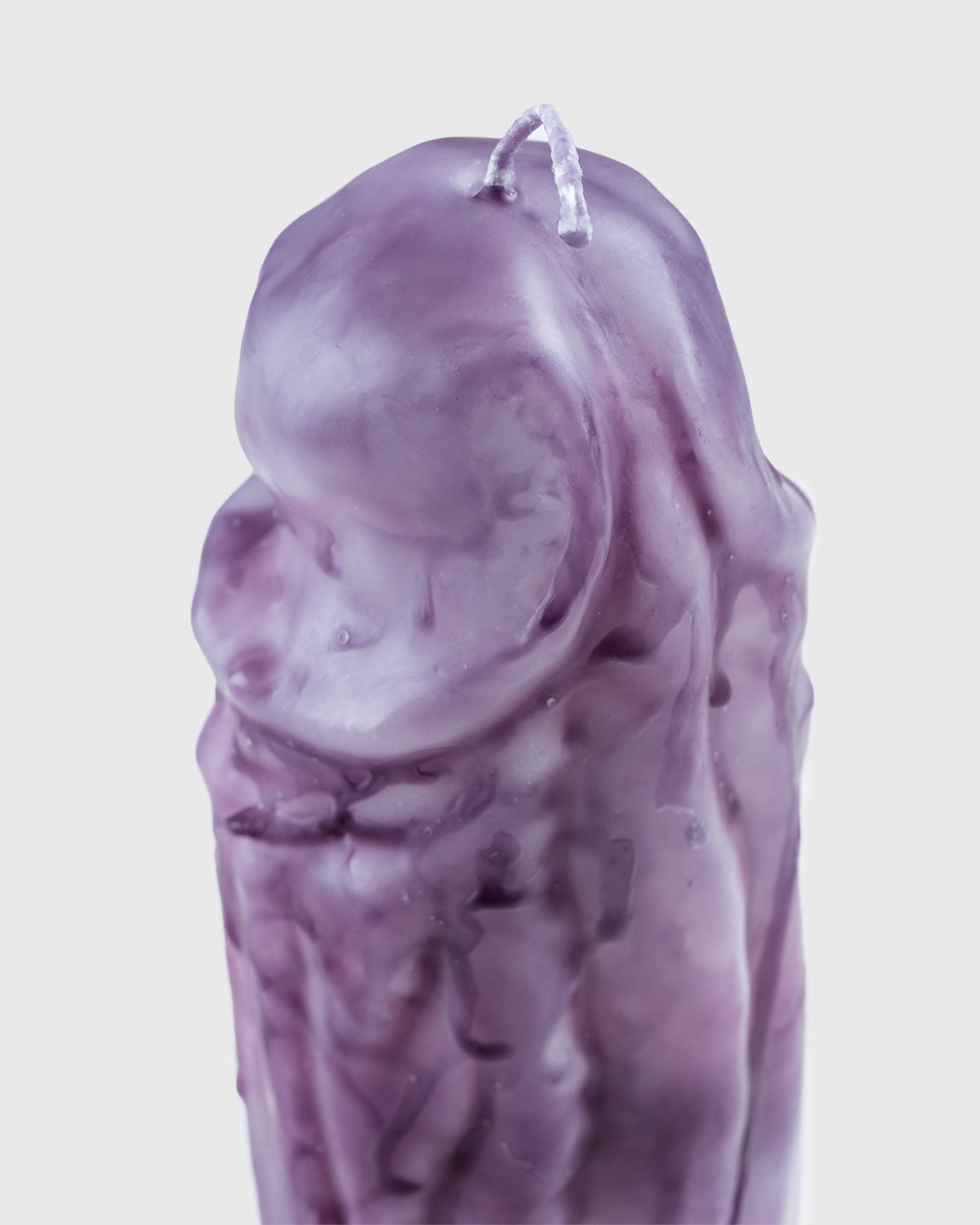 Laura Welker - Hand Carved Wax Candle Purple - Lifestyle - Purple - Image 3