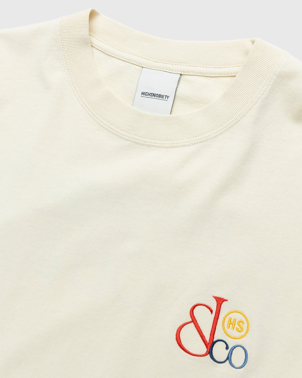 Jacob & Co. x Highsnobiety - Heavy Logo T-Shirt Beige - Clothing - Beige - Image 5