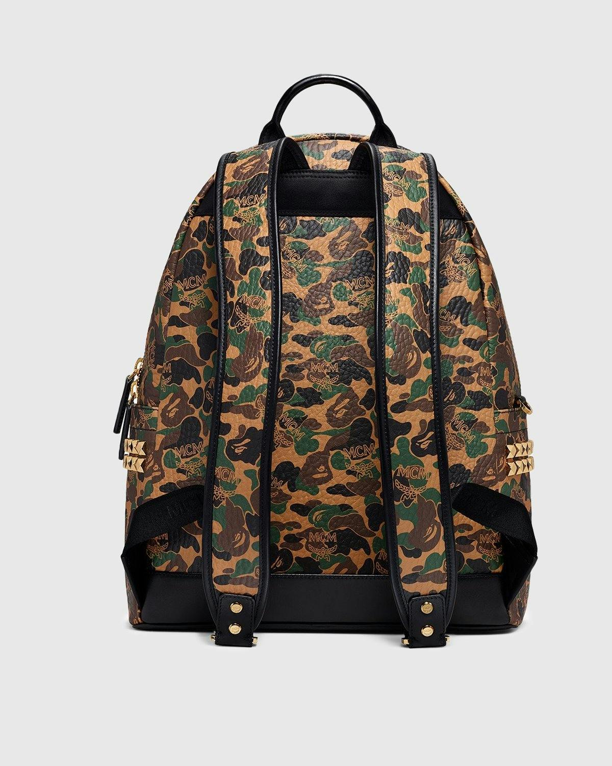 MCM x BAPE - Backpack 040 Kamo Khaki - Accessories - Brown - Image 2