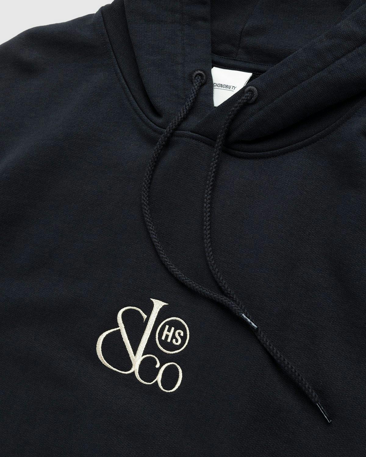 Jacob & Co. x Highsnobiety - Logo Fleece Hoodie Black - Clothing - Black - Image 4