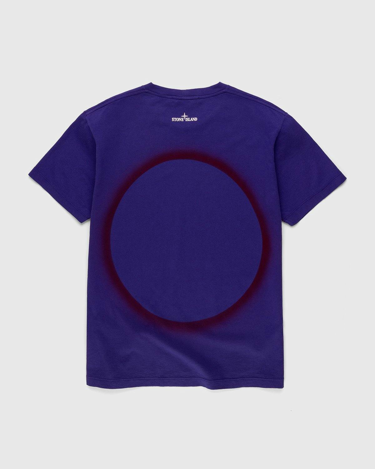 Stone Island - 2NS95 Garment-Dyed Solar Eclipse One T-Shirt Bright Blue - Clothing - Blue - Image 2