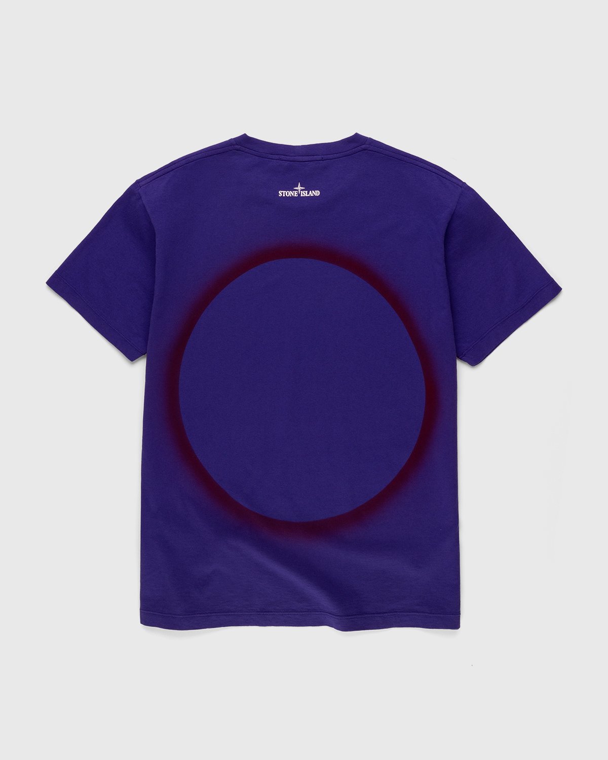 Stone Island - 2NS95 Garment-Dyed Solar Eclipse One T-Shirt Bright Blue - Clothing - Blue - Image 2