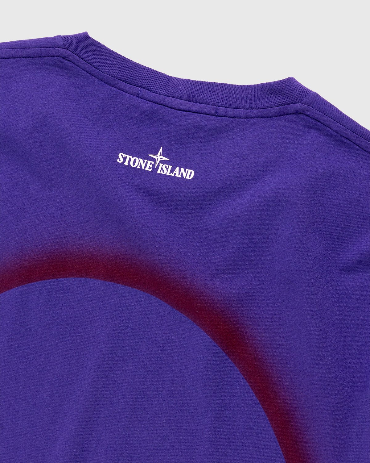 Stone Island - 2NS95 Garment-Dyed Solar Eclipse One T-Shirt Bright Blue - Clothing - Blue - Image 3