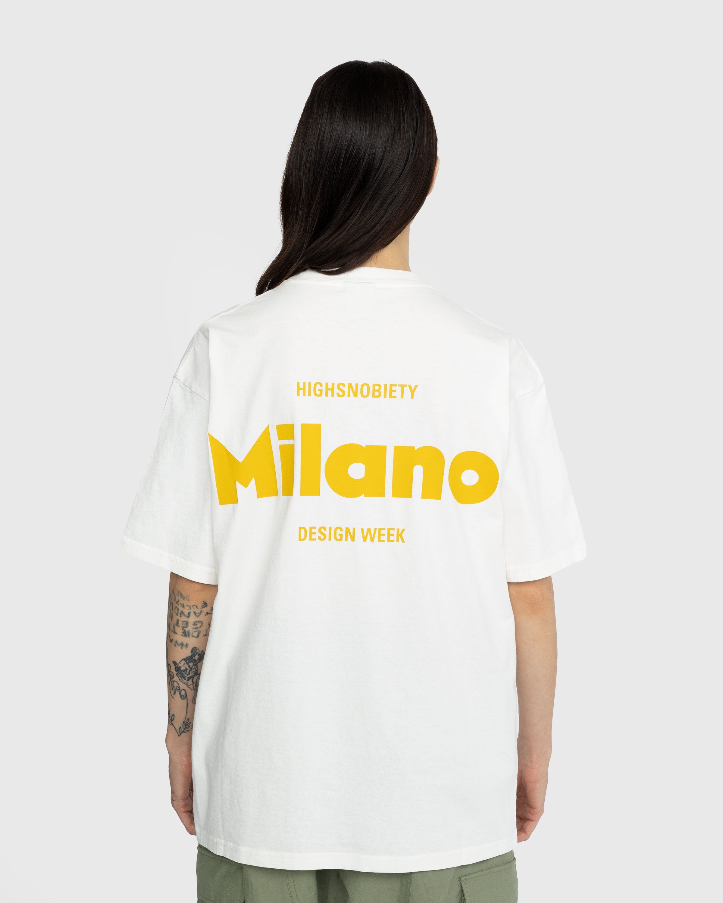 Highsnobiety - Milano Design Week Graphic T-Shirt White - Clothing - White - Image 4