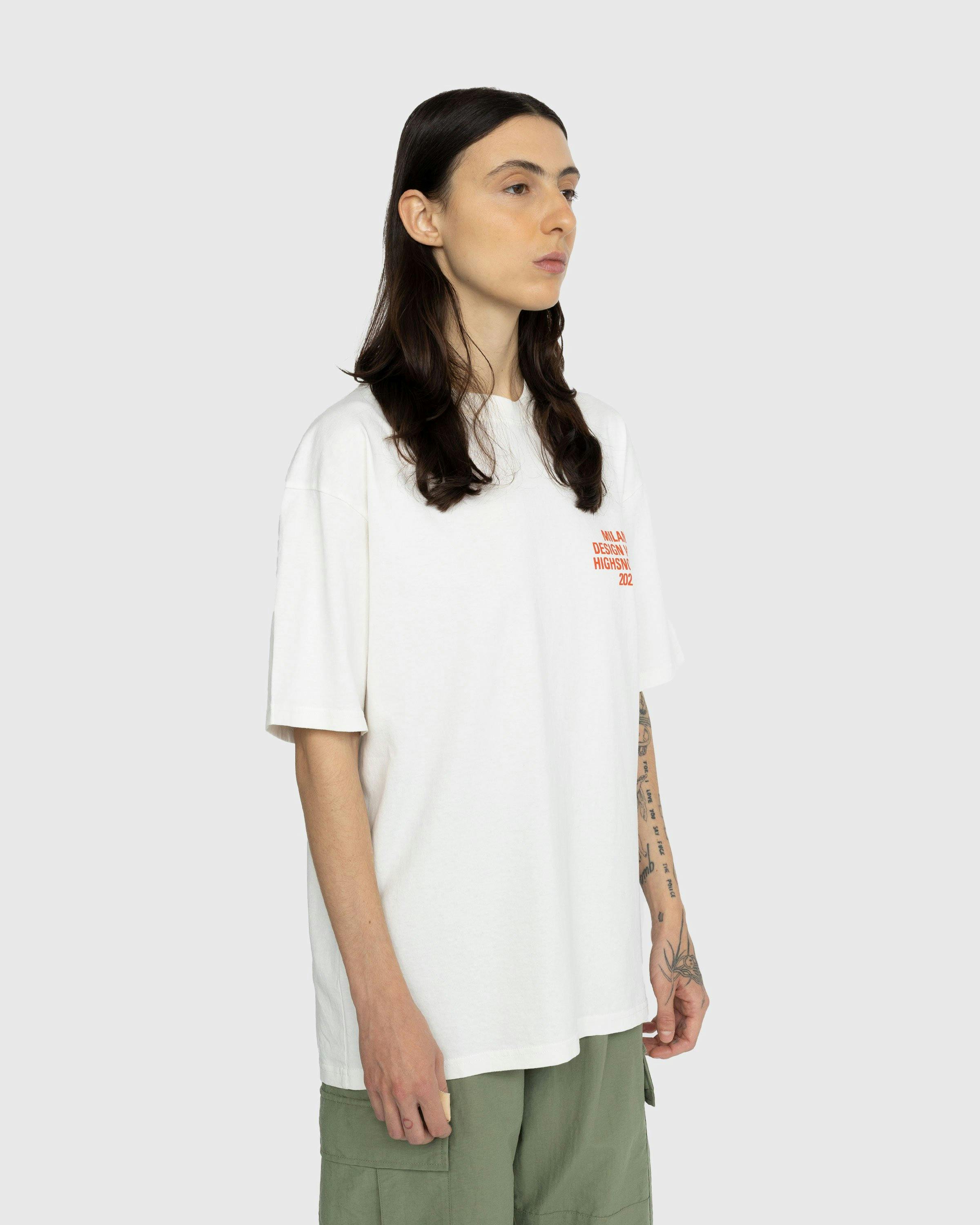 Highsnobiety - Milano Design Week Graphic T-Shirt White - Clothing - White - Image 5