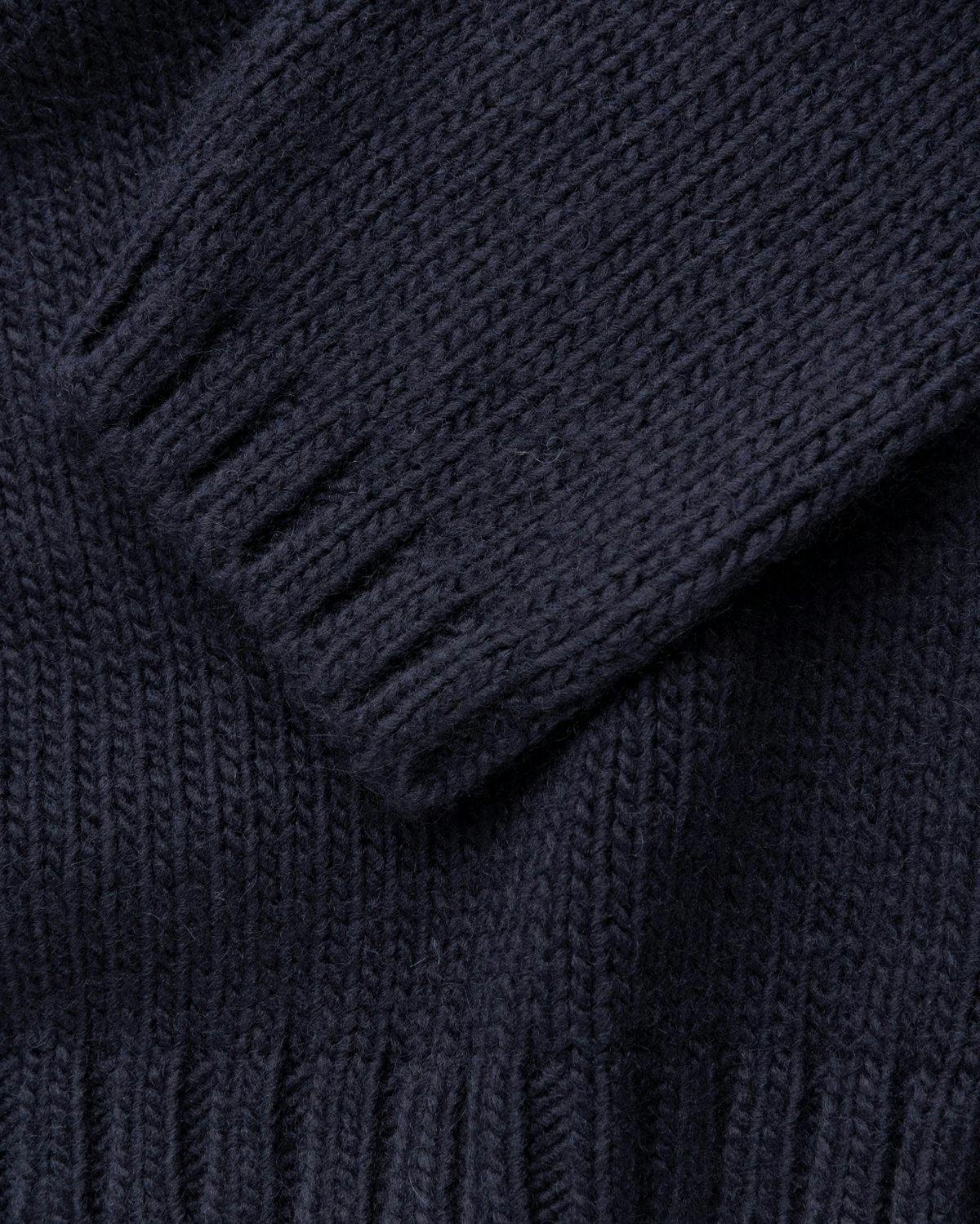 Our Legacy - Popover Roundneck Lucky Clover Navy - Clothing - Black - Image 5