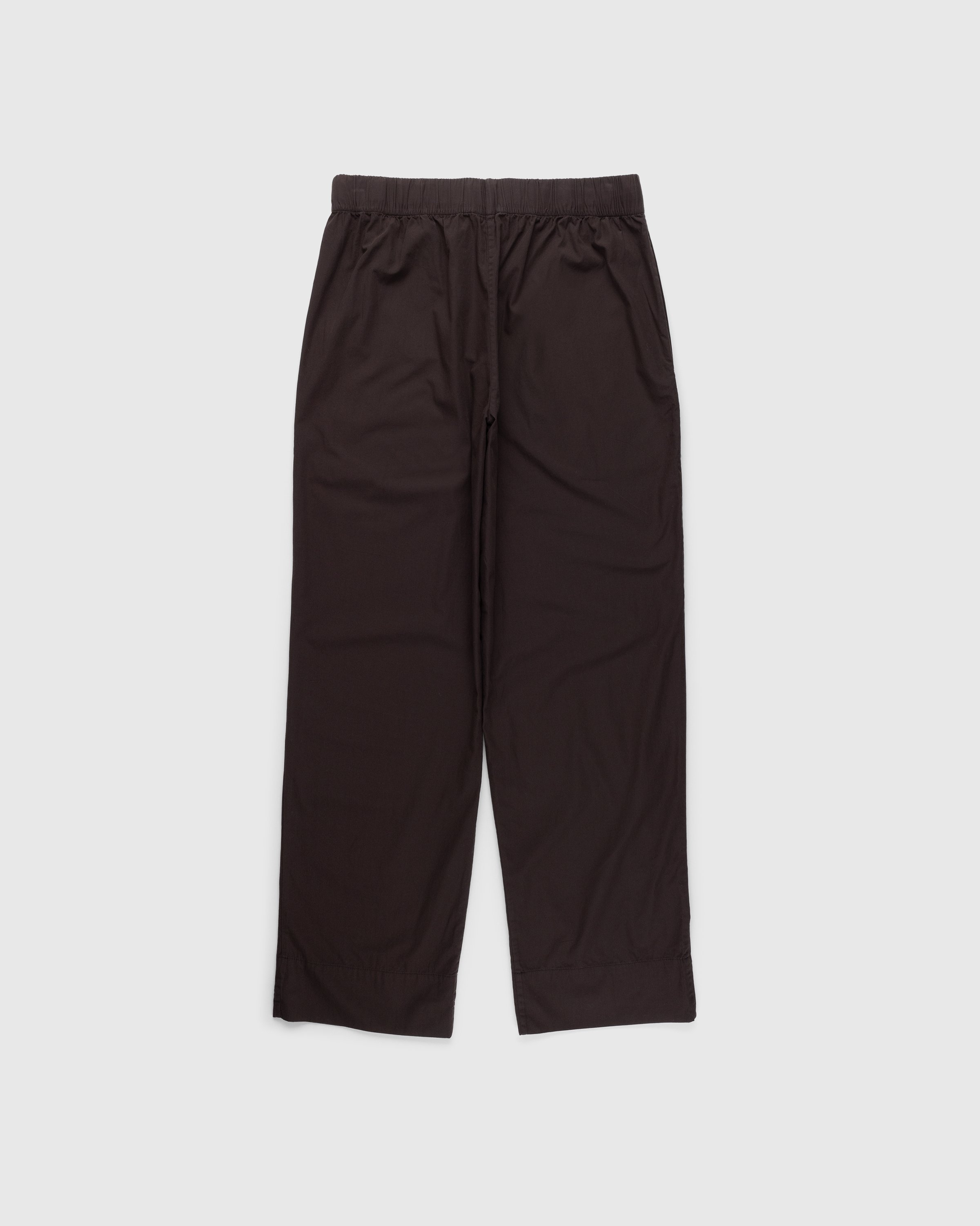 Tekla - Cotton Poplin Pyjamas Pants Coffee - Clothing - Brown - Image 2
