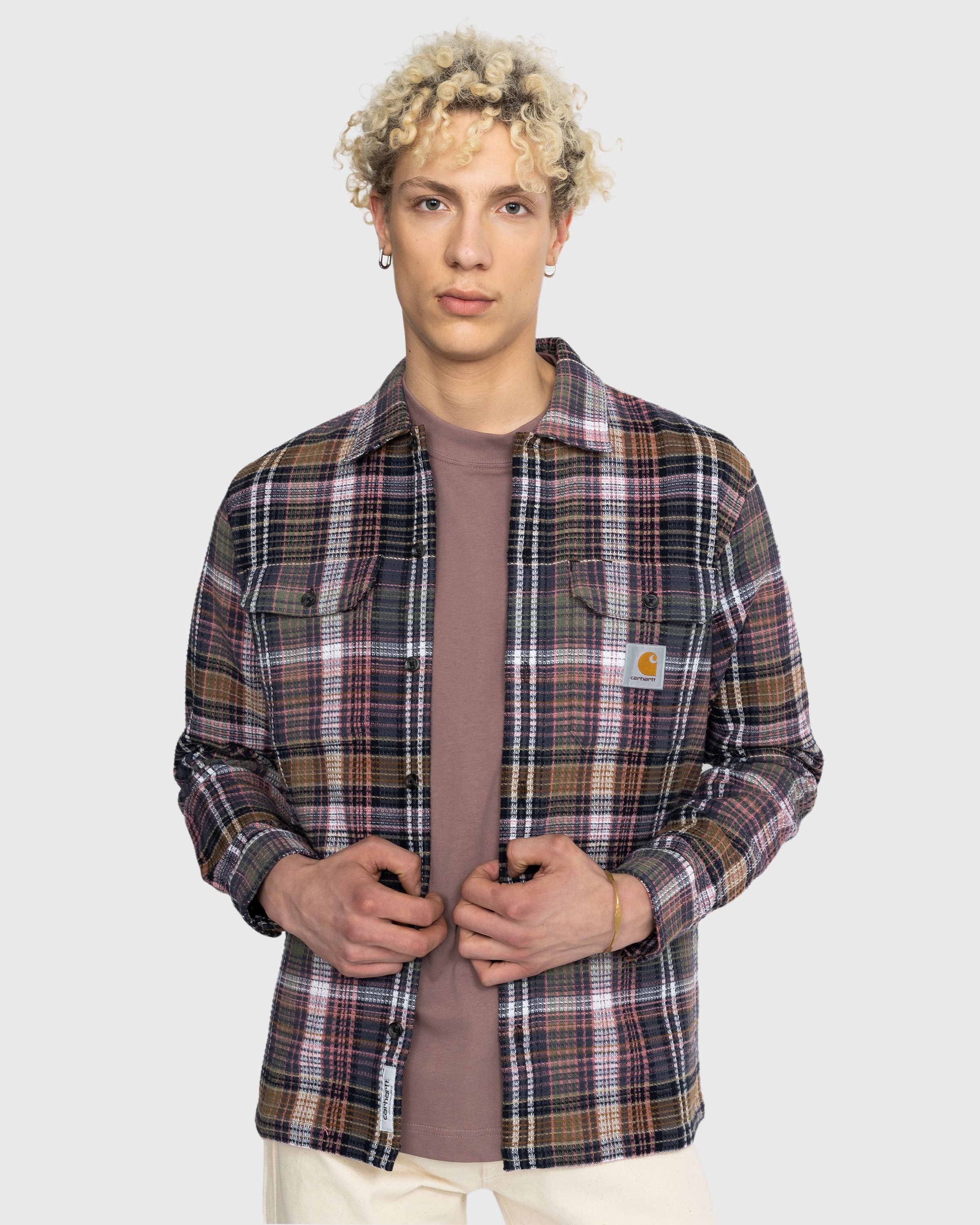 Carhartt WIP - Valmon Check Shirt Hamilton Brown - Clothing - Brown - Image 5