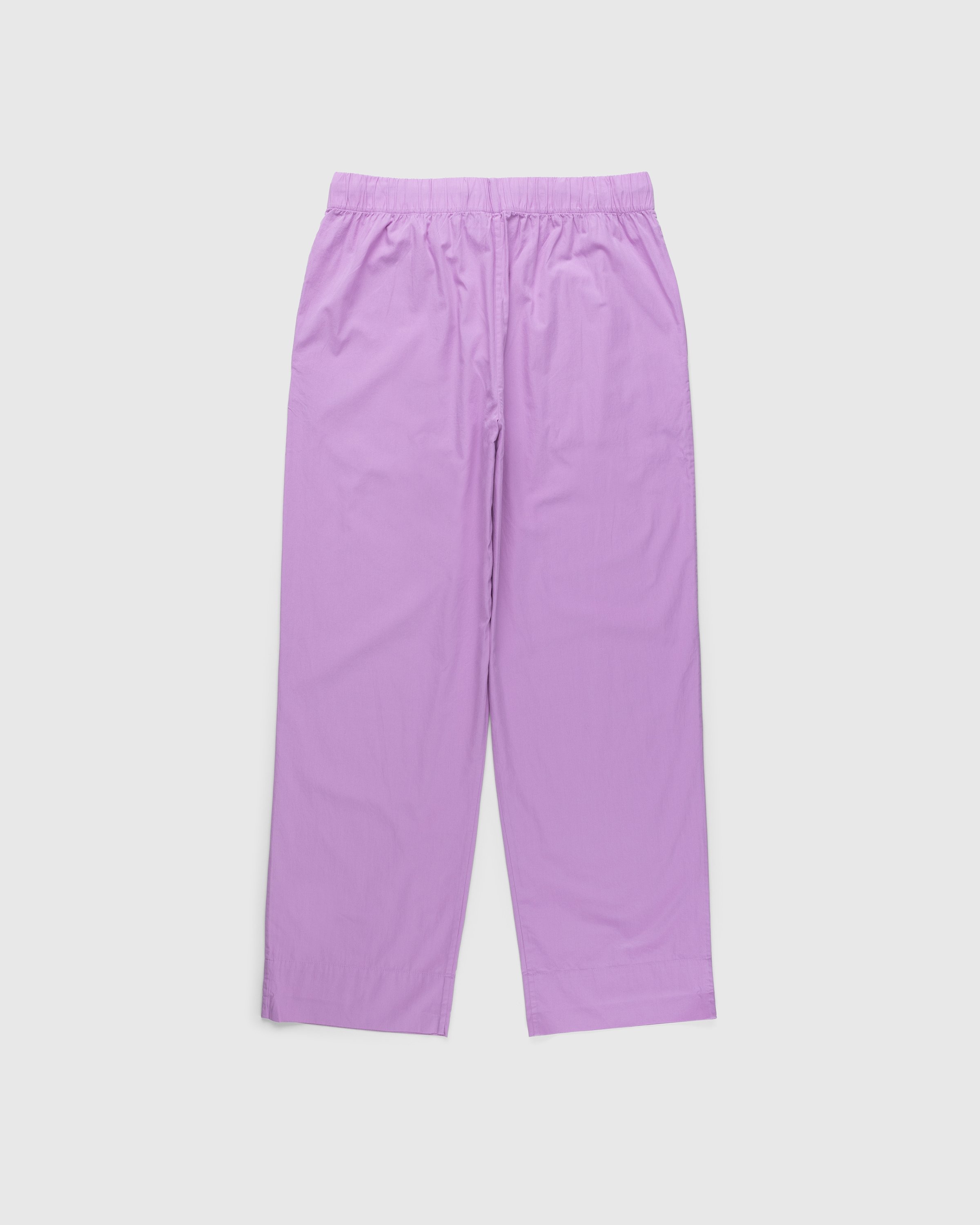 Tekla - Cotton Poplin Pyjamas Pants Purple Pink - Clothing - Pink - Image 2