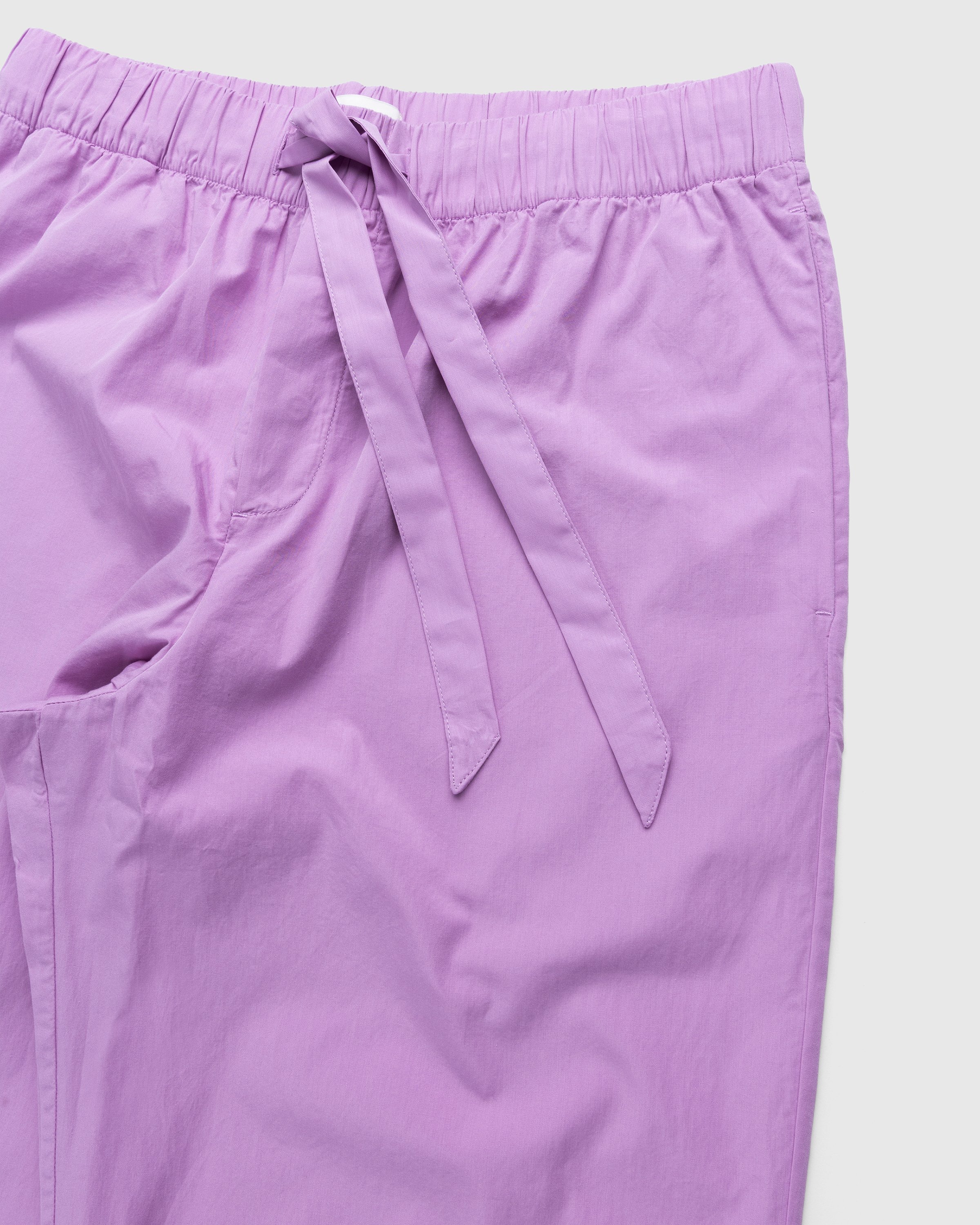 Tekla - Cotton Poplin Pyjamas Pants Purple Pink - Clothing - Pink - Image 3