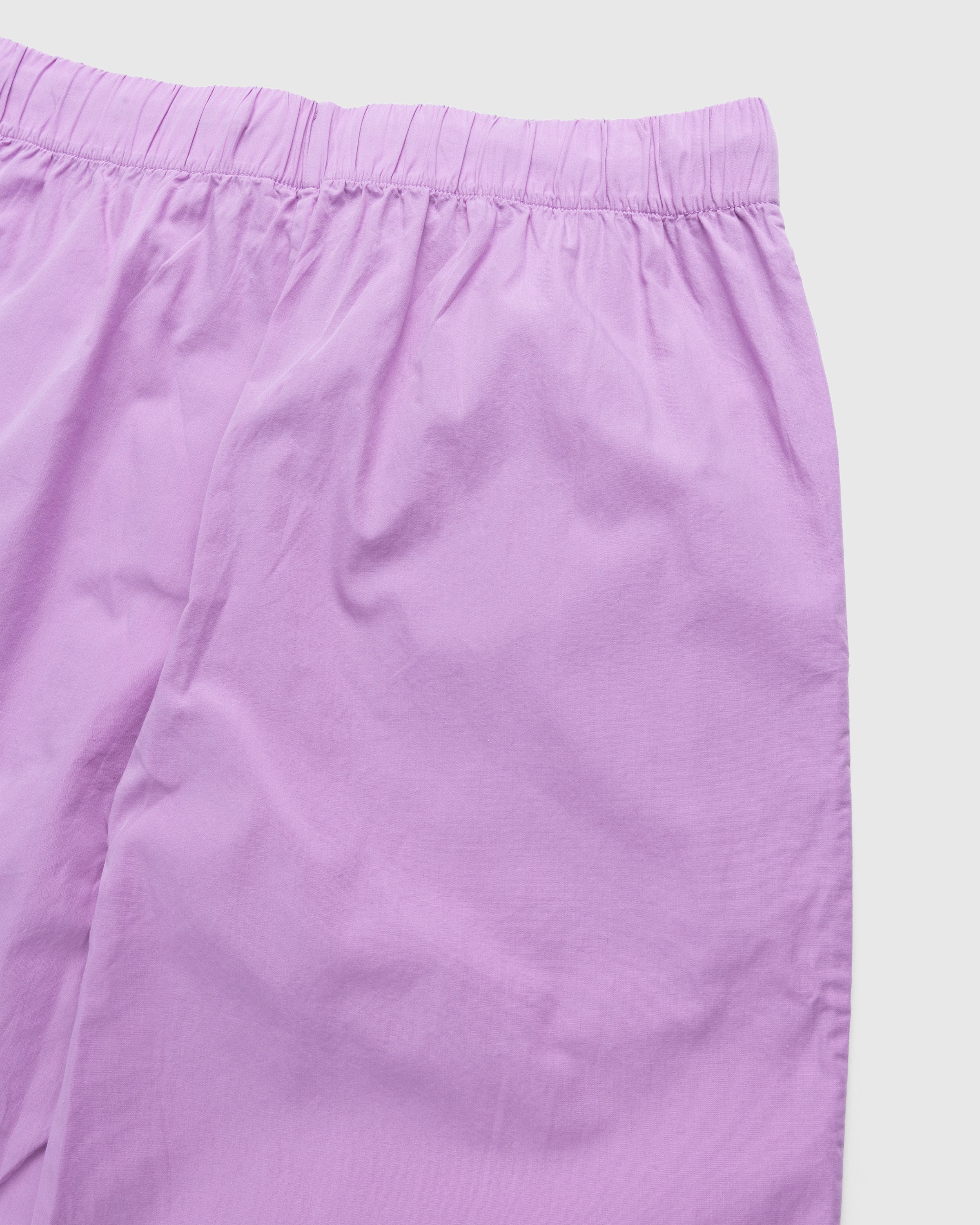 Tekla - Cotton Poplin Pyjamas Pants Purple Pink - Clothing - Pink - Image 4
