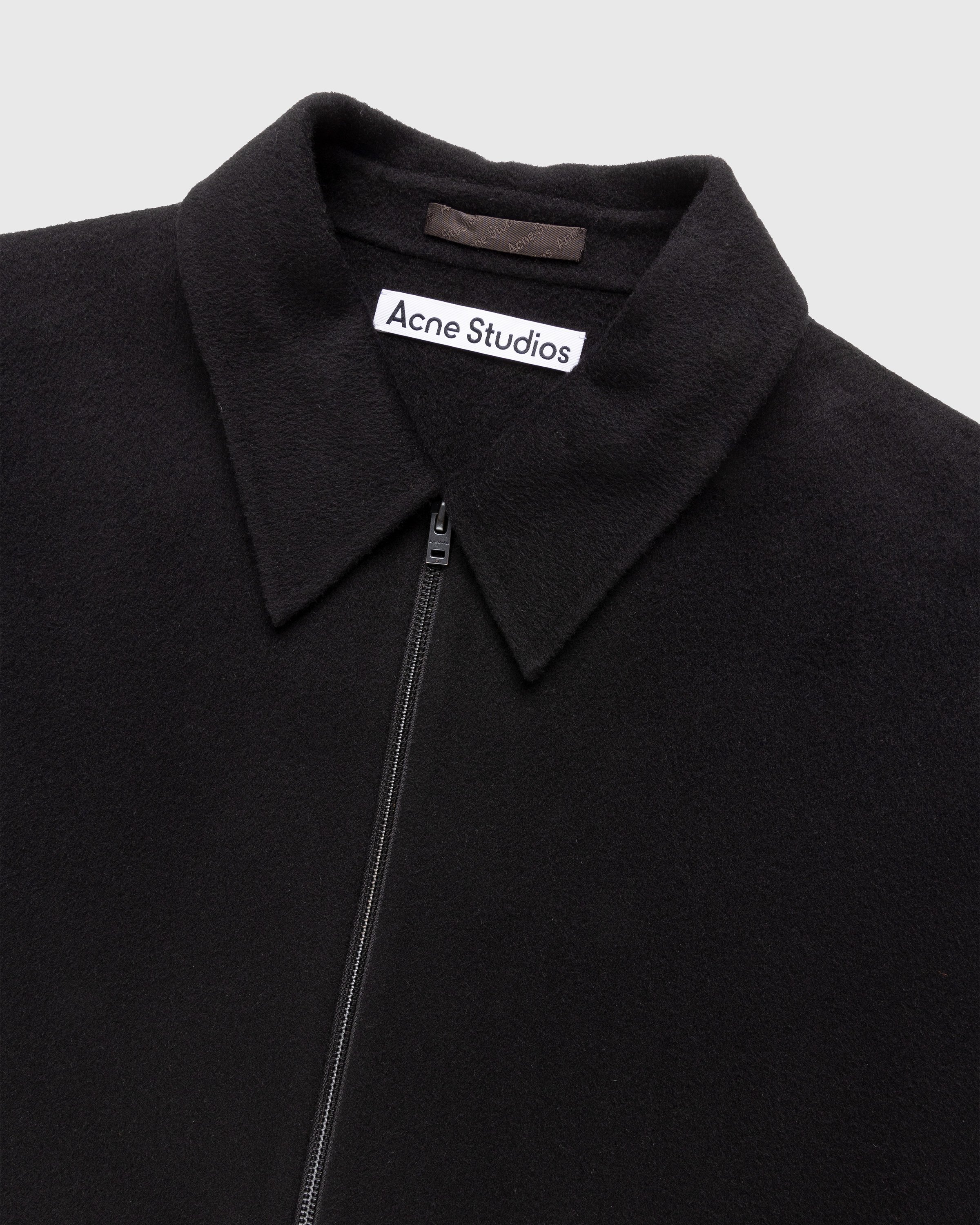 Acne Studios - Wool Zipper Jacket Black - Clothing - Black - Image 3