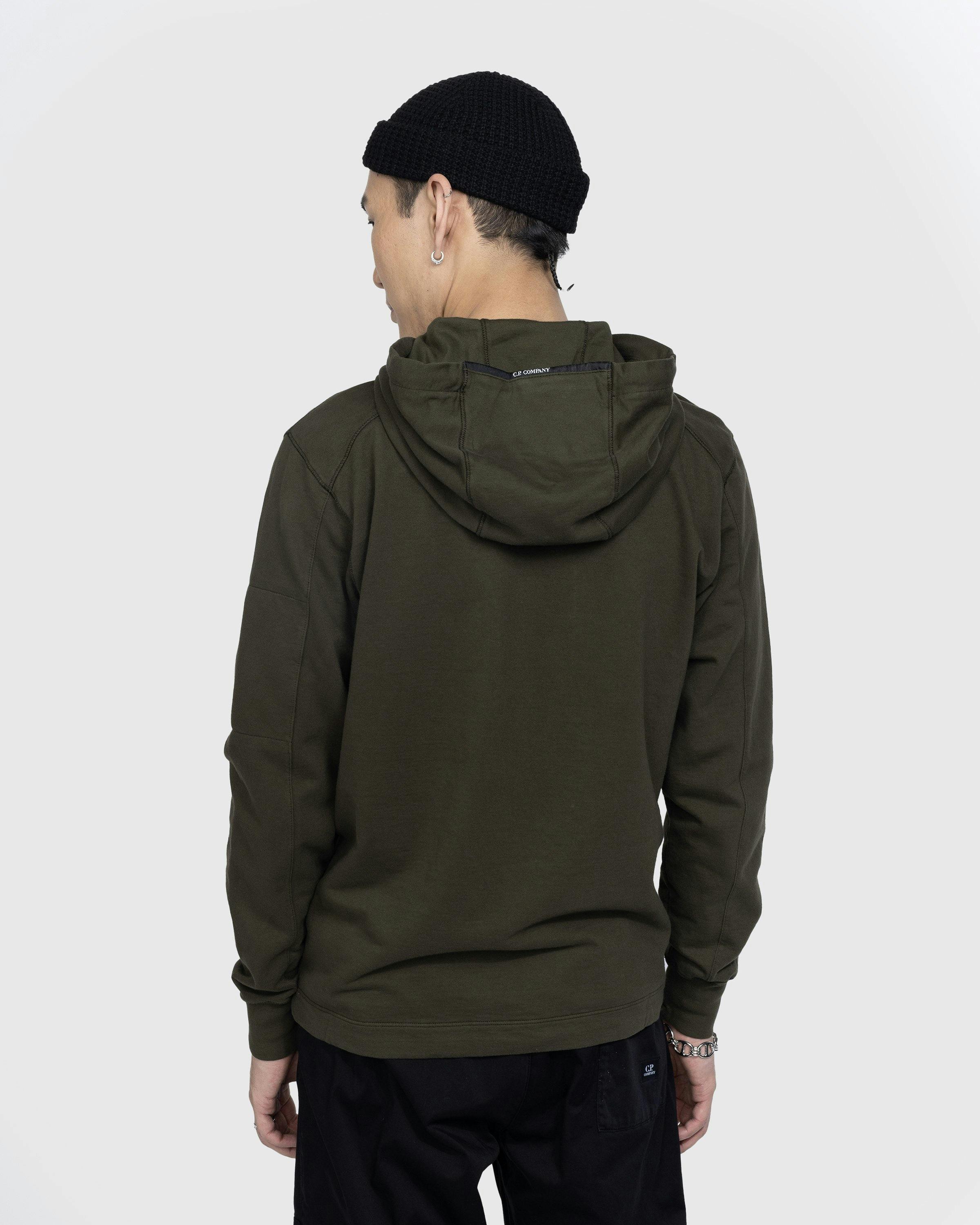 C.P. Company - Light Fleece Hoodie Green - Clothing - Green - Image 3