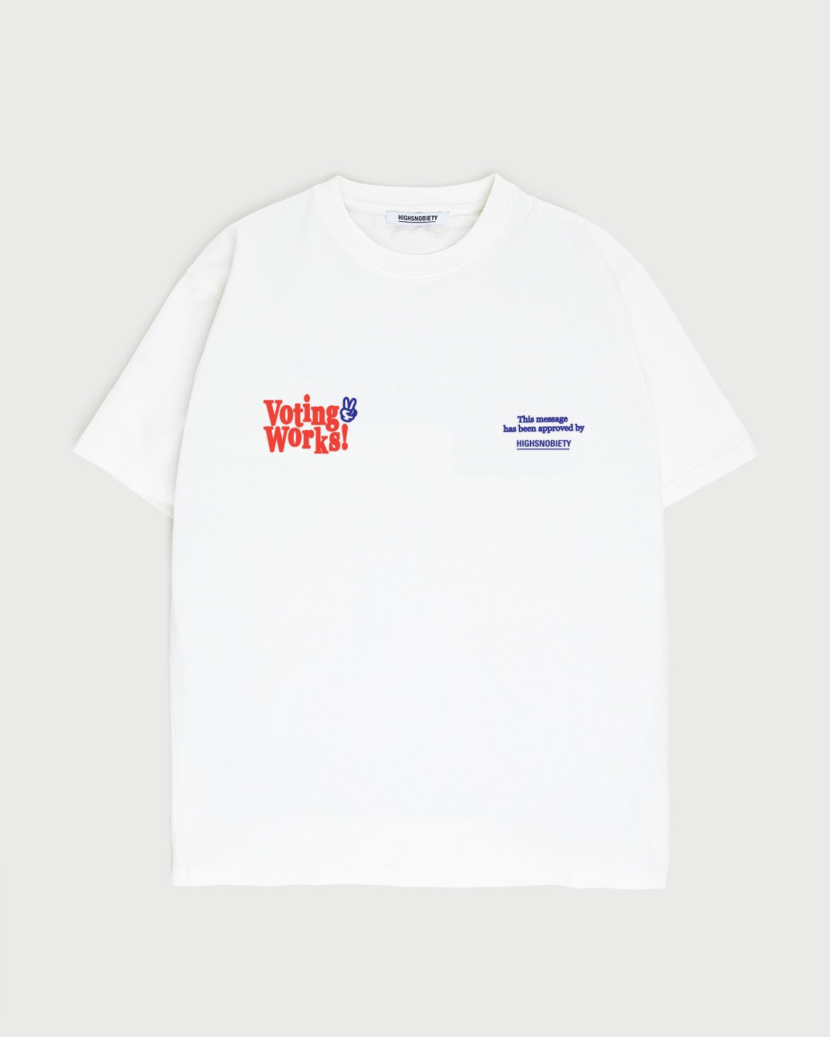 Highsnobiety - Voting Works 2020 T-Shirt White - Clothing - White - Image 2