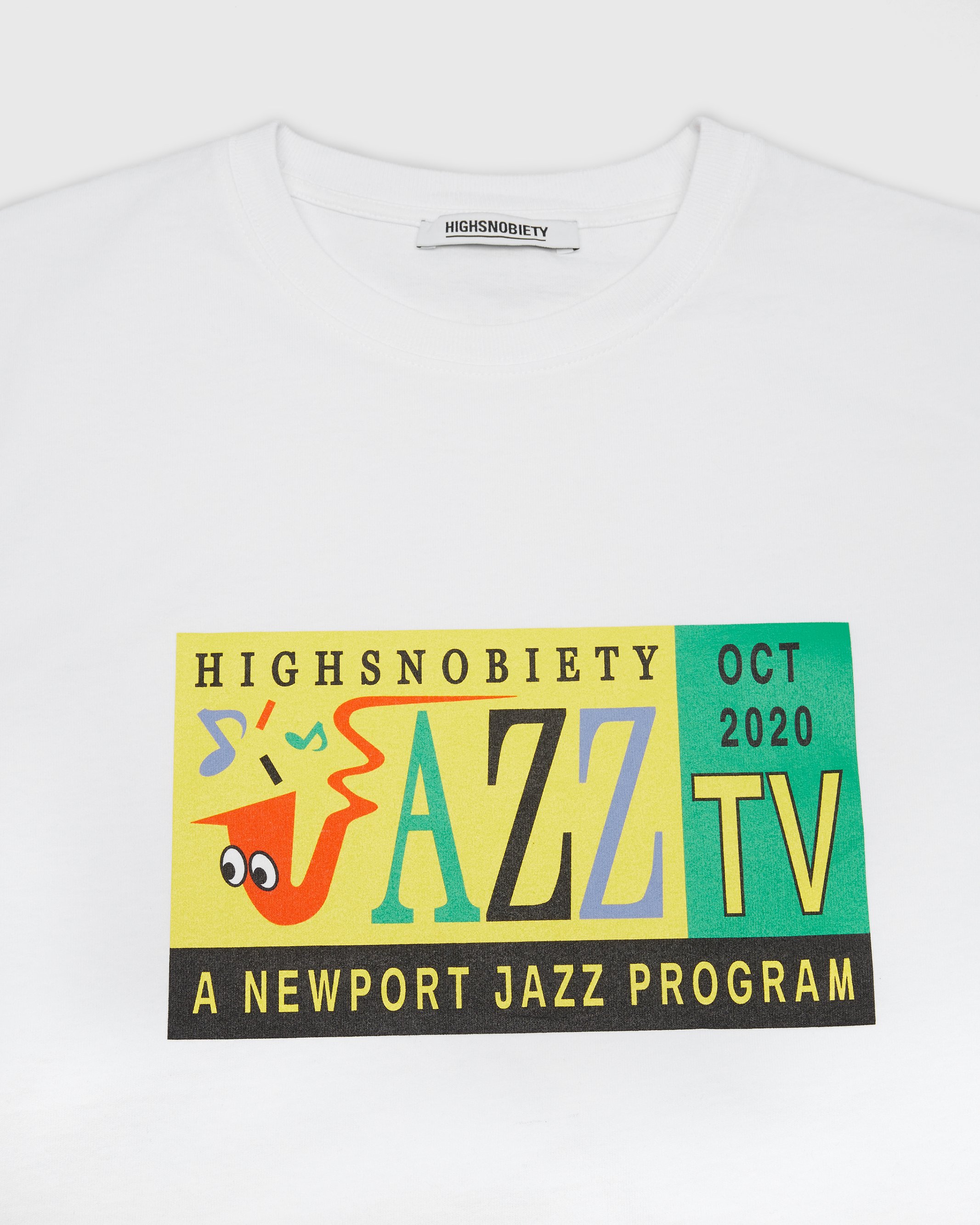 Highsnobiety - Jazz TV Staff T-Shirt White - Clothing - White - Image 3