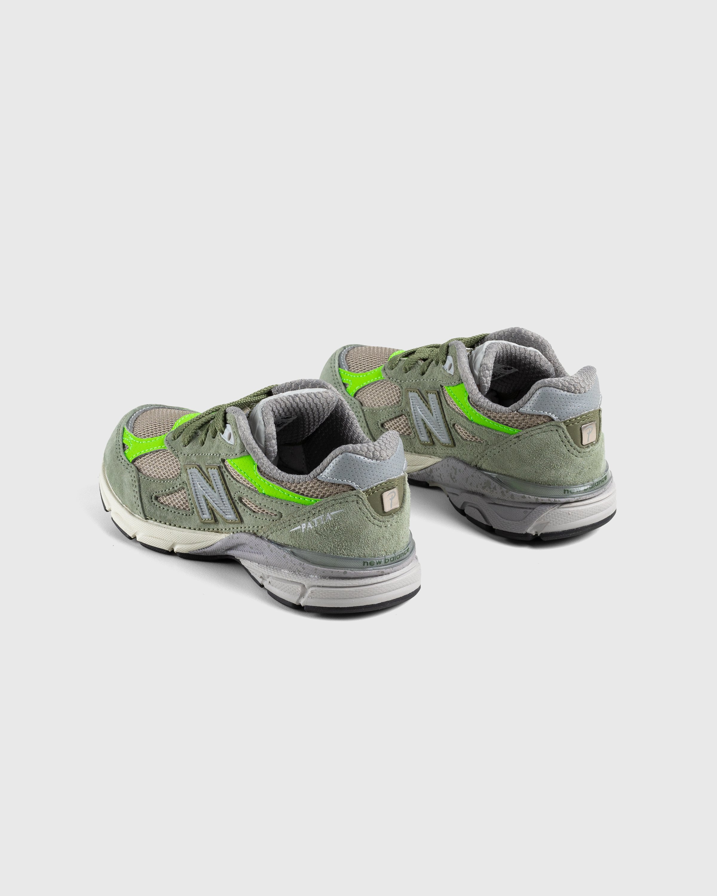 Patta x New Balance - Made in USA 990v3 Olive/White Pepper - Footwear - Green - Image 2