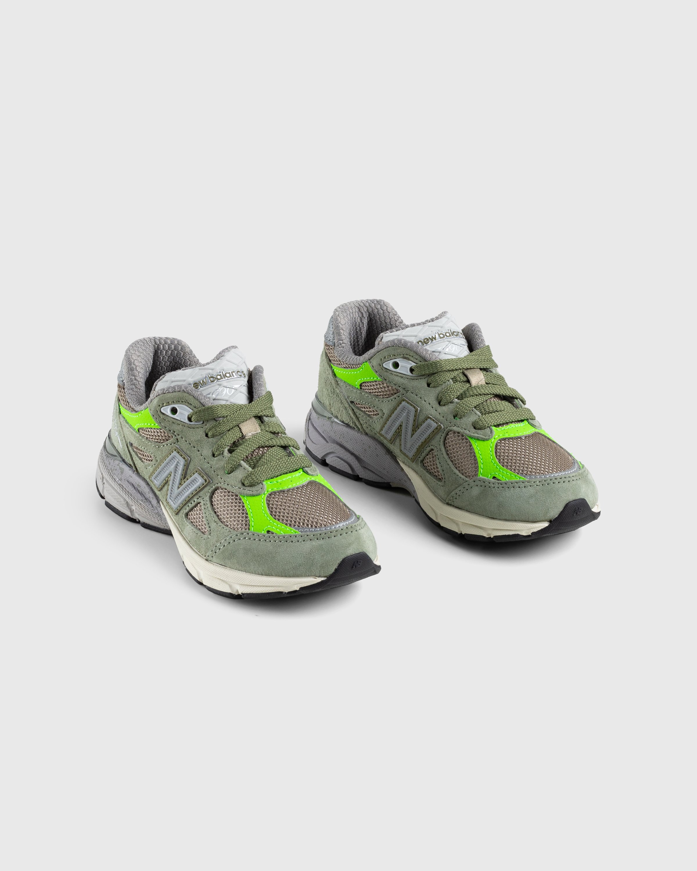 Patta x New Balance - Made in USA 990v3 Olive/White Pepper - Footwear - Green - Image 3