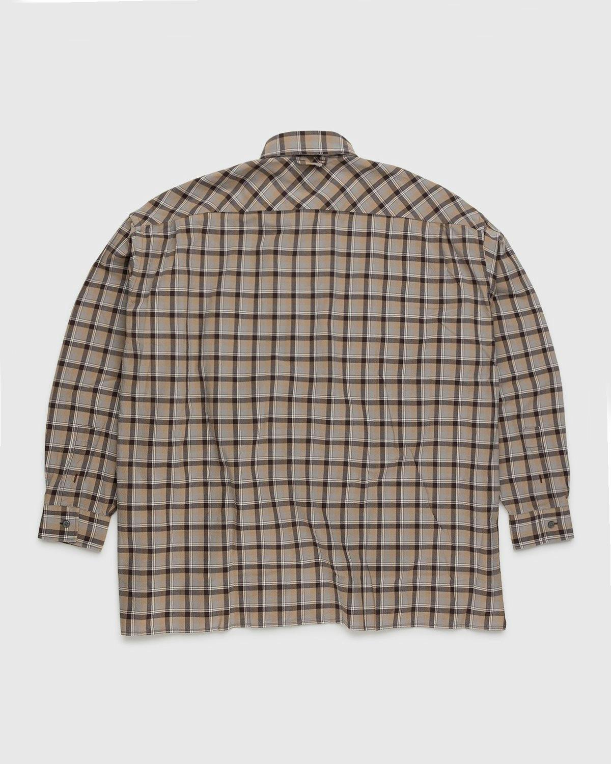 Acne Studios - Checked Shirt Brown - Clothing - Brown - Image 2