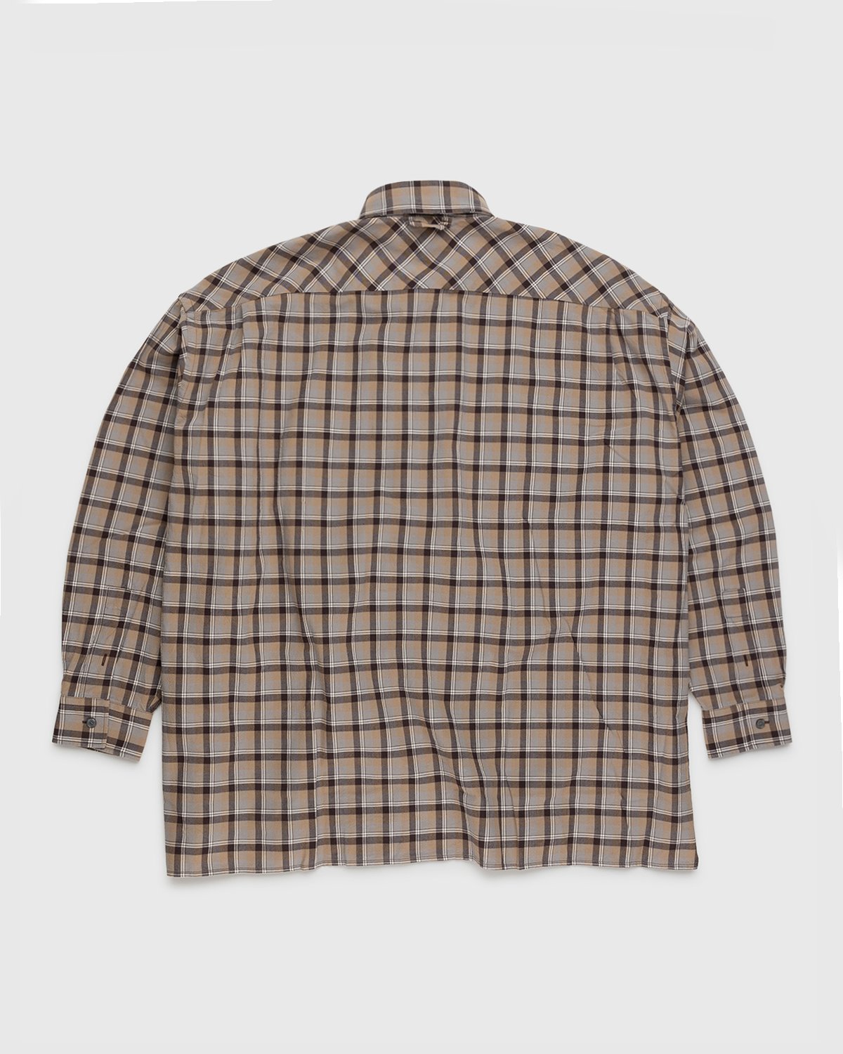 Acne Studios - Checked Shirt Brown - Clothing - Brown - Image 2