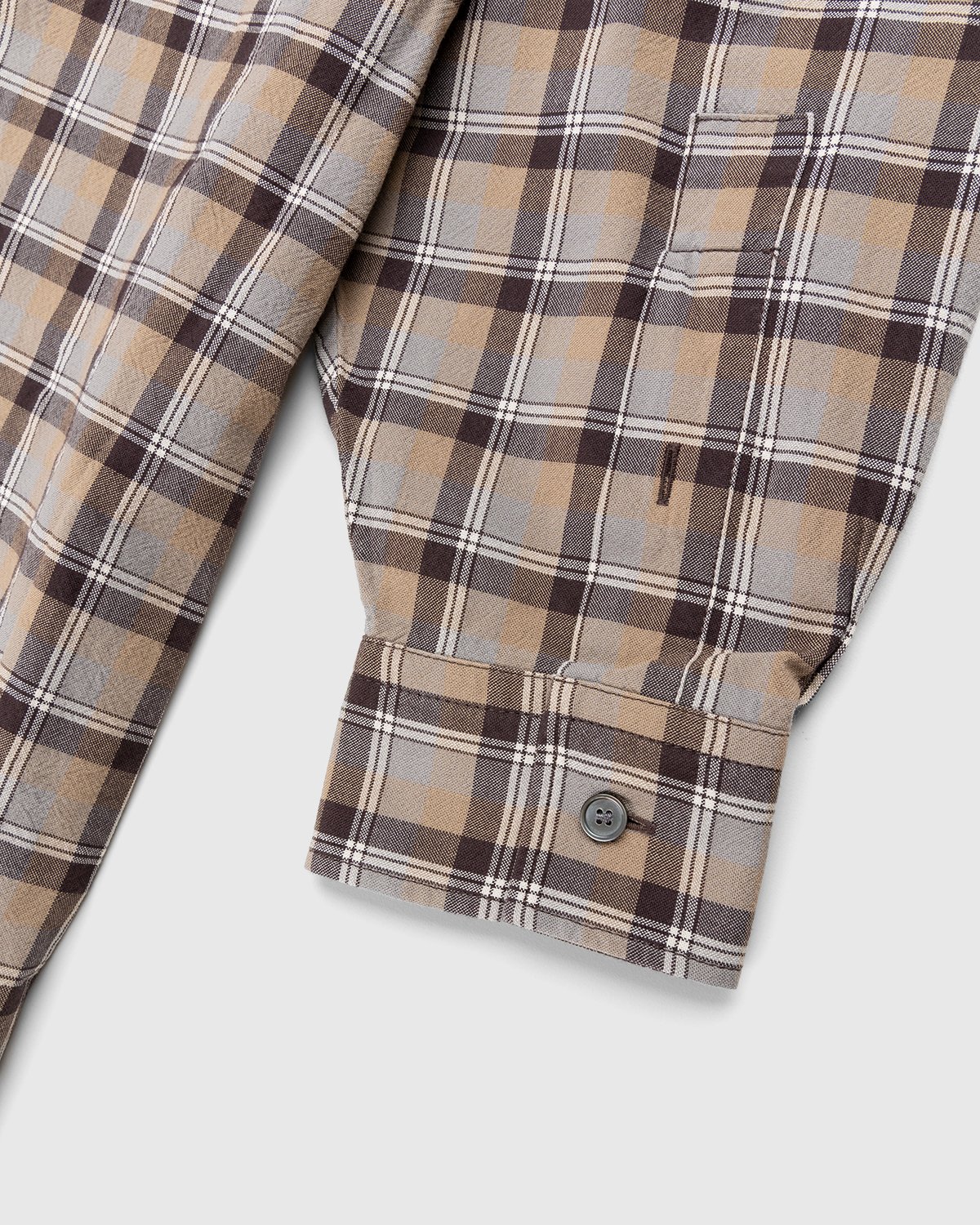 Acne Studios - Checked Shirt Brown - Clothing - Brown - Image 7