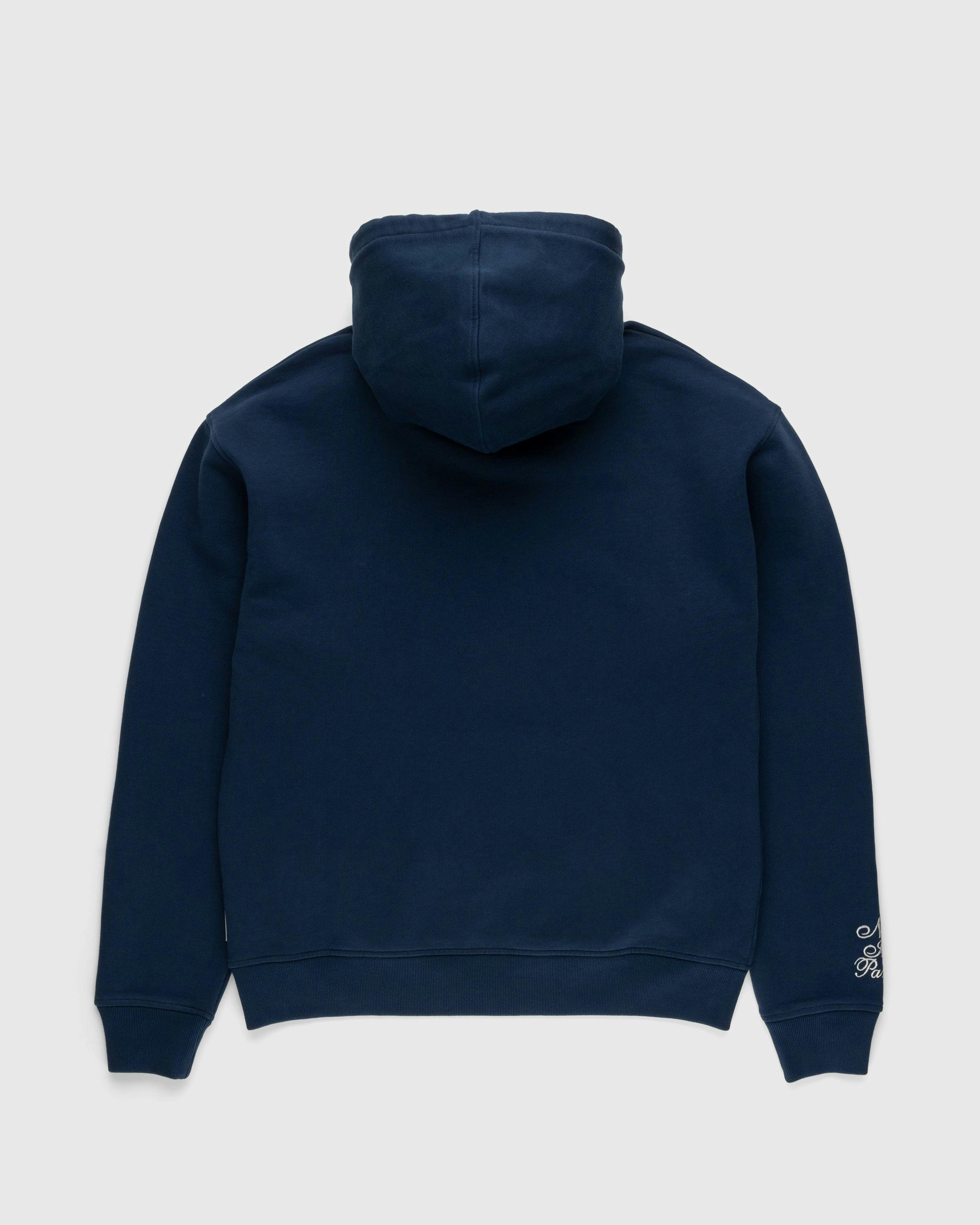 Highsnobiety - Not In Paris 4 Logo Hoodie Navy - Clothing - Blue - Image 2