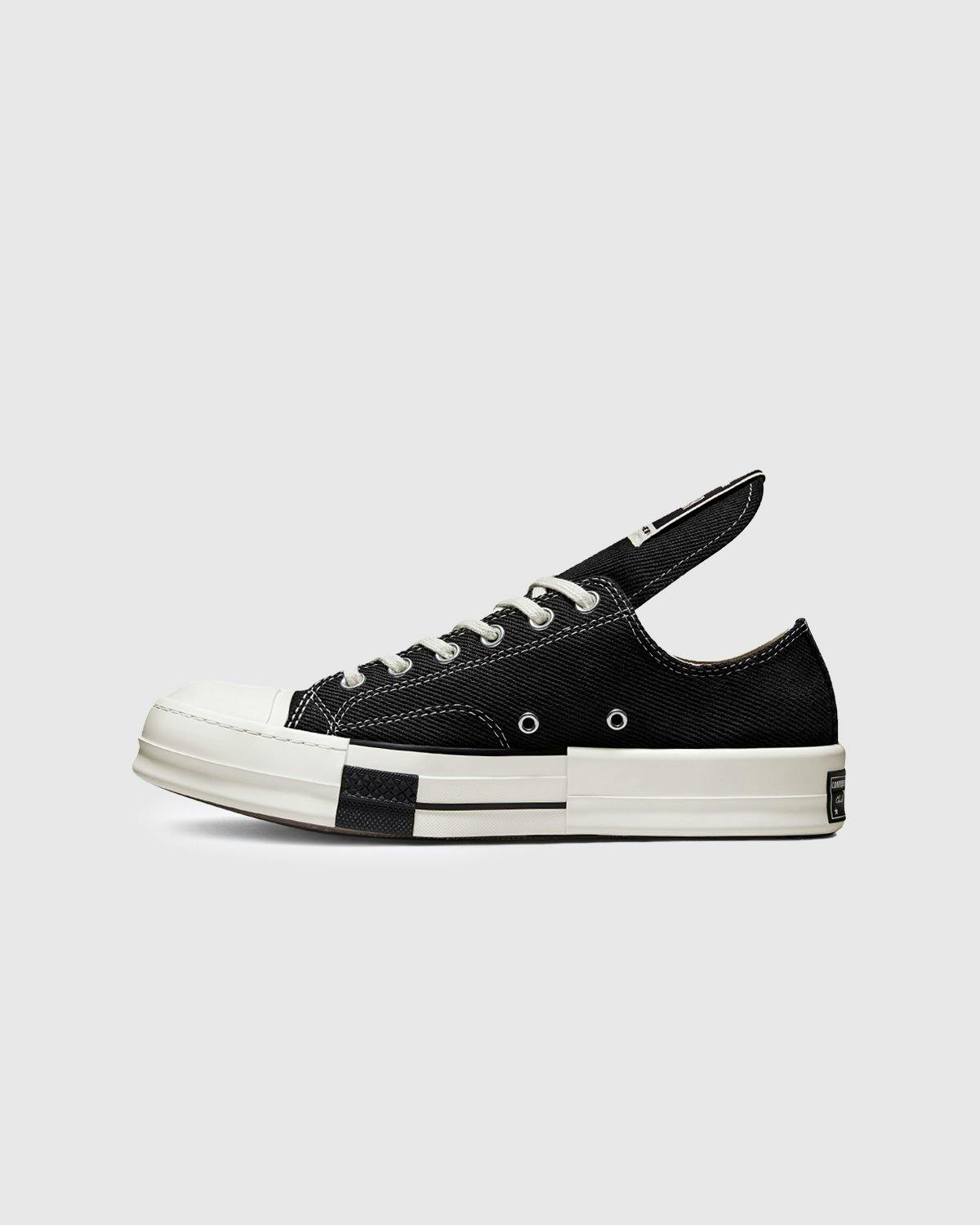 Converse x Rick Owens - DRKSTAR Chuck 70 Ox Black Egret Black - Footwear - Black - Image 2