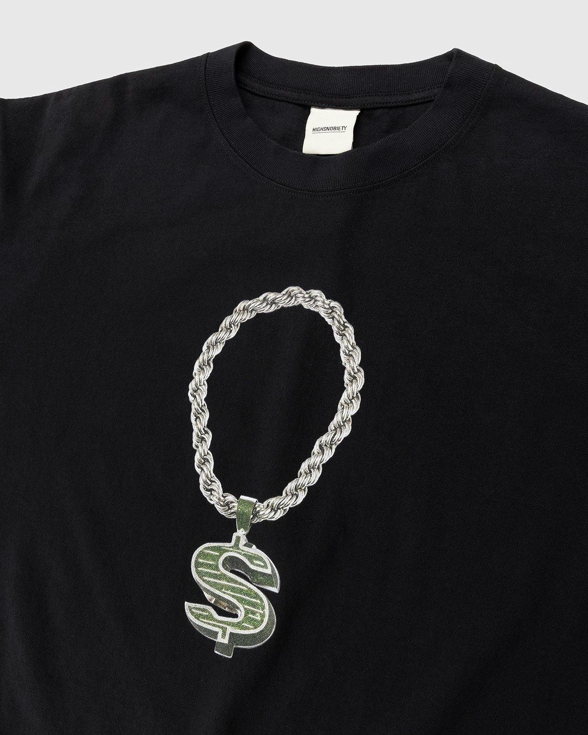 Jacob & Co. x Highsnobiety - Dollar Sign Pendant T-Shirt Black - Clothing - Black - Image 3